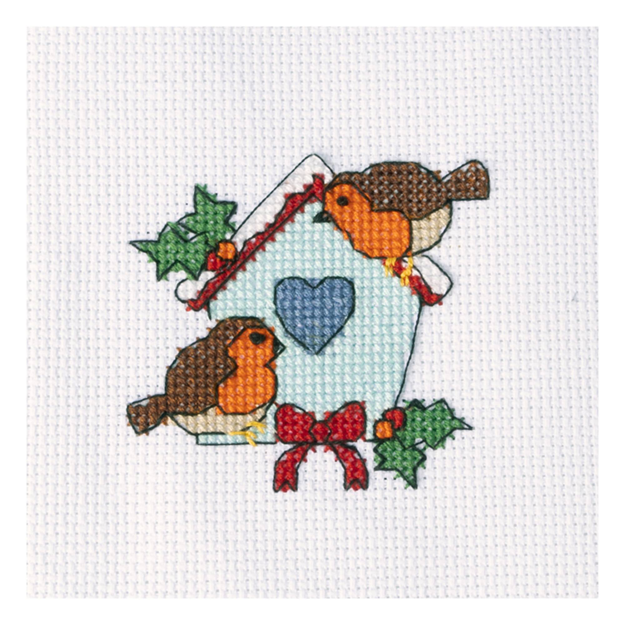 Robin Mini Cross Stitch Kit Hobbycraft