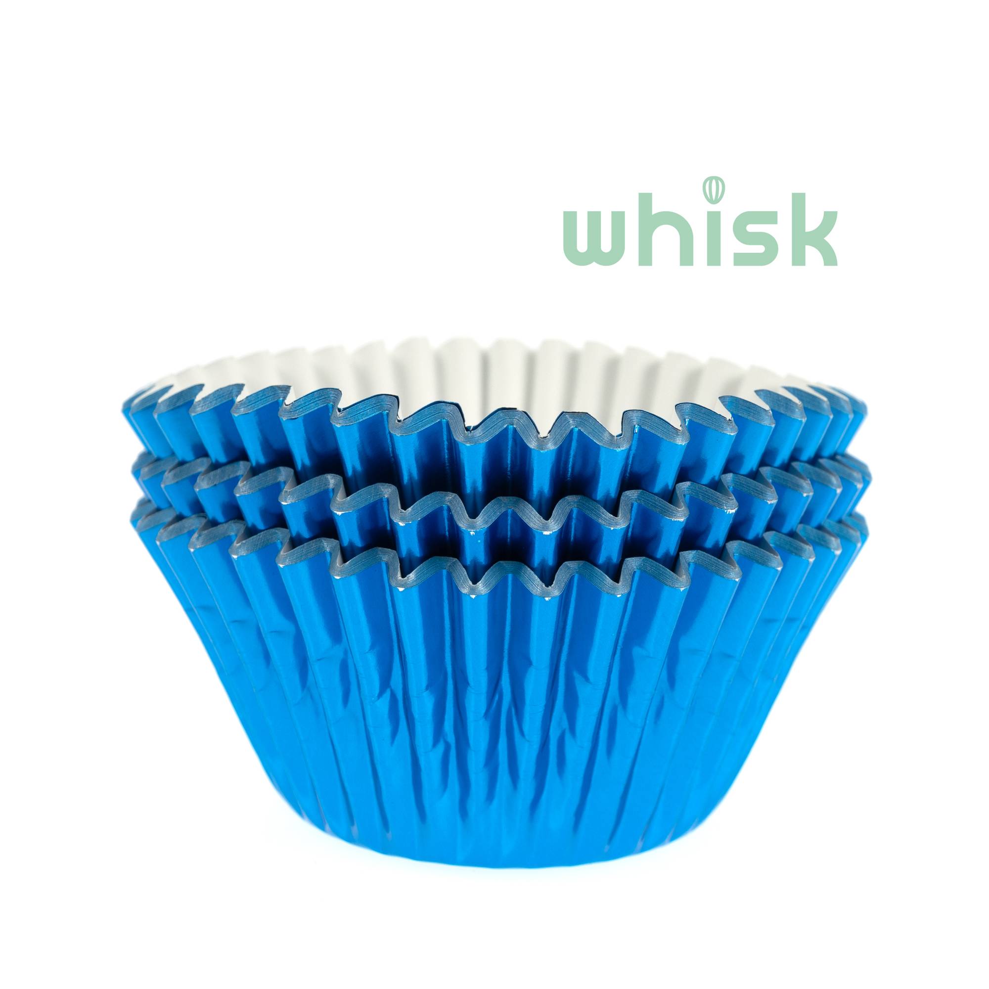 Whisk Blue Foil Cupcake Cases 50 Pack Hobbycraft