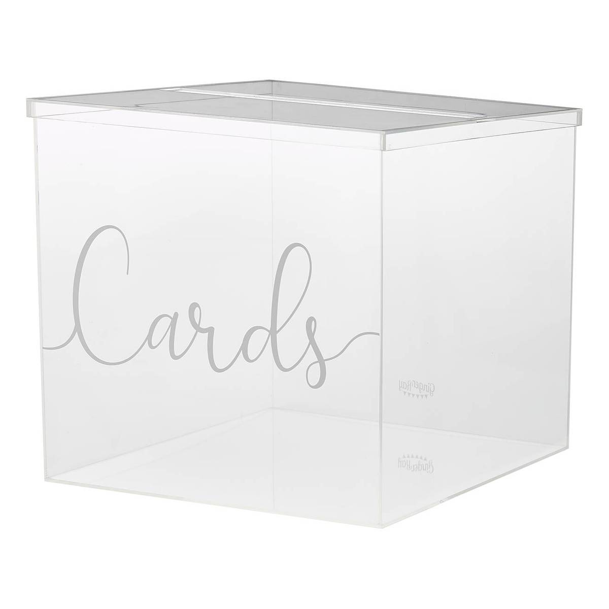 Ginger Ray Clear Acrylic Card Holder Box Hobbycraft
