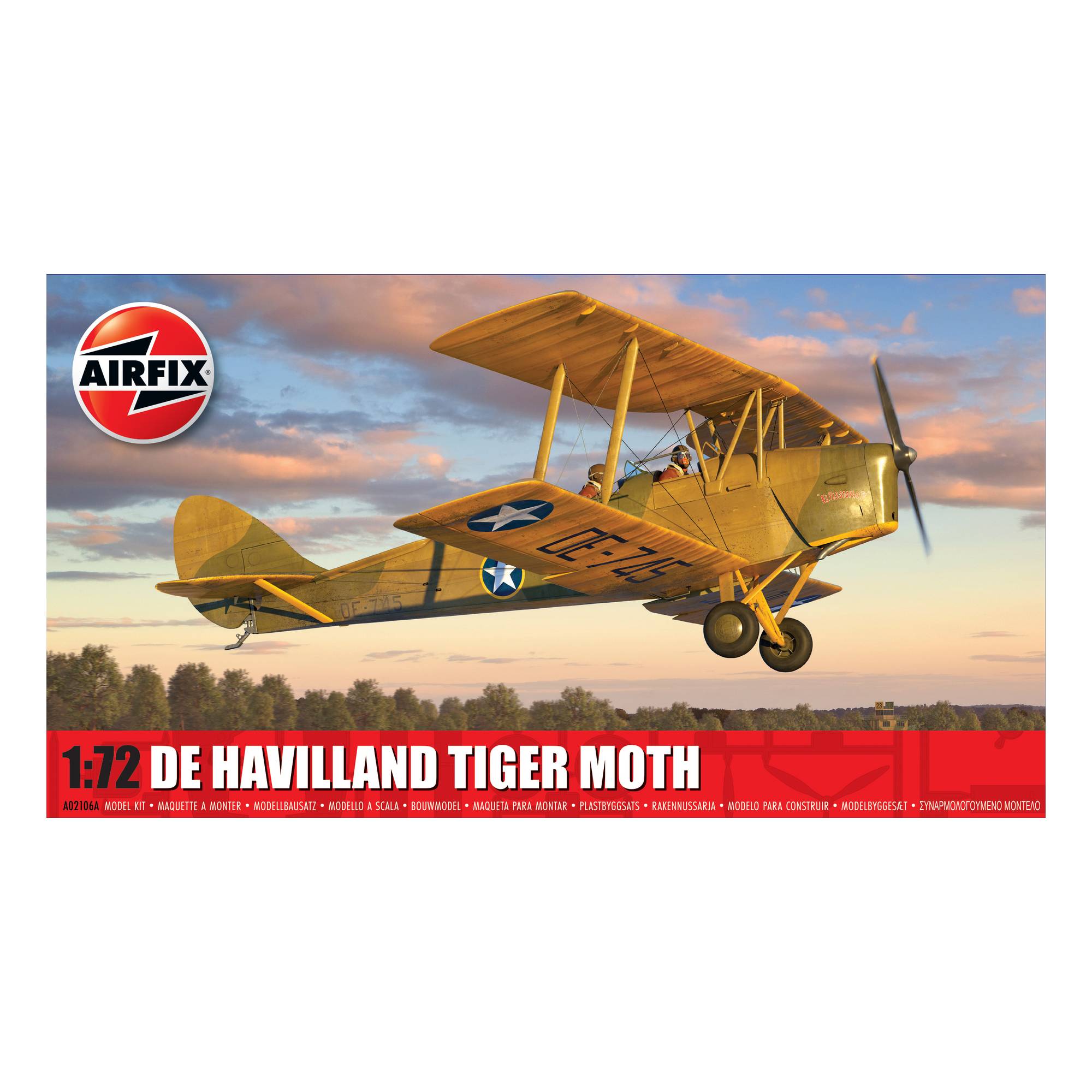 Airfix de Havilland Tiger Moth Model Kit 1:72 | Hobbycraft