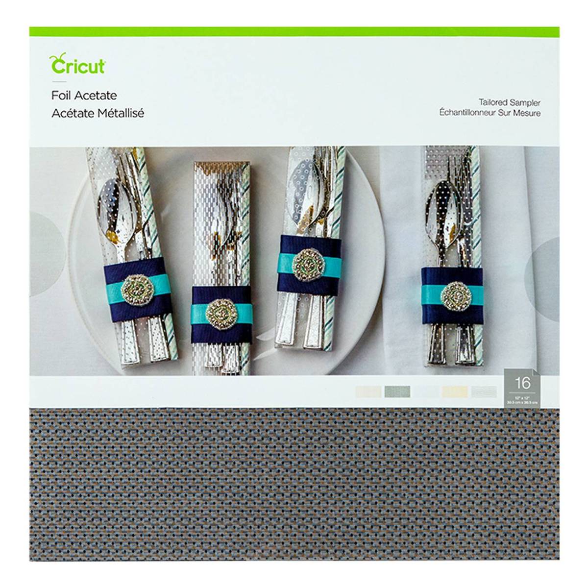 Cricut Tailored Foil Acetate 12 x 12 Inches 16 Pack Hobbycraft