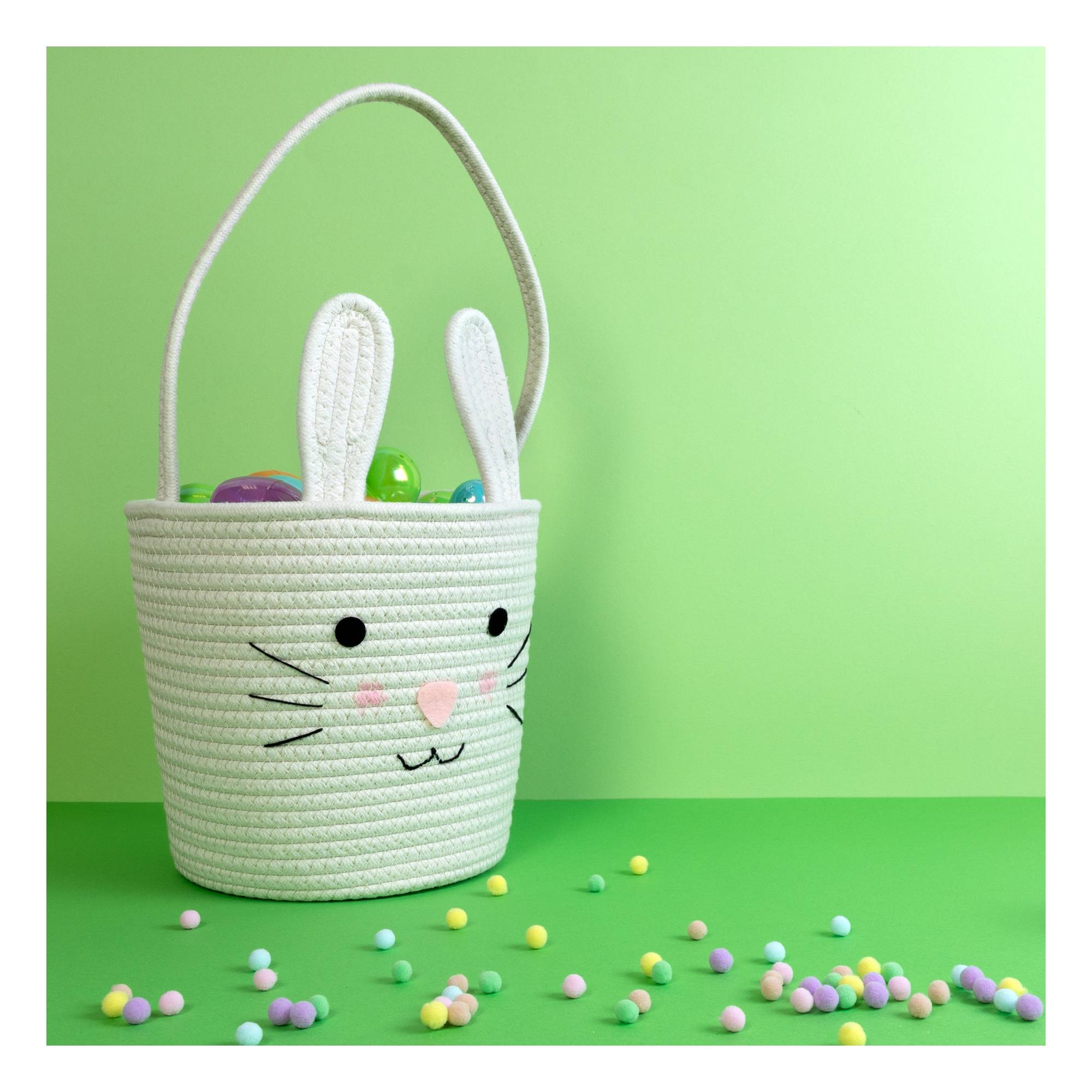 Bunny Rope Basket 24cm Hobbycraft