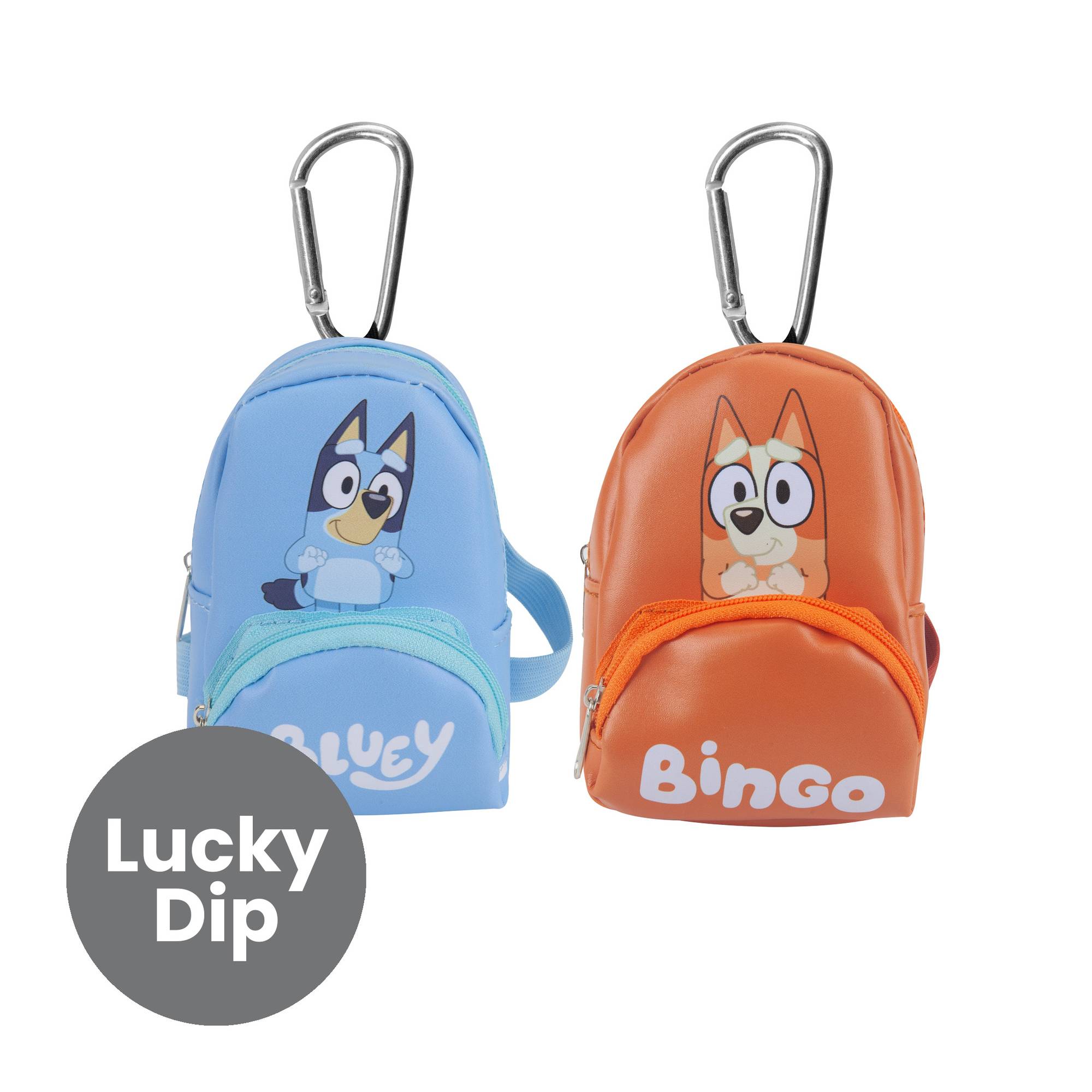 Backpack Clips Blue Assorted Bluey Micro Backpack Bag Clip | Hobbycraft