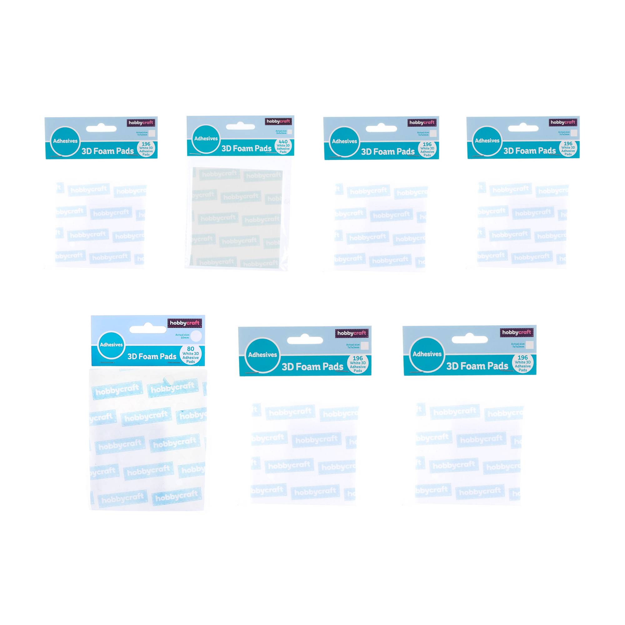 Adhesive Foam Pad 8 Pack Bundle Hobbycraft