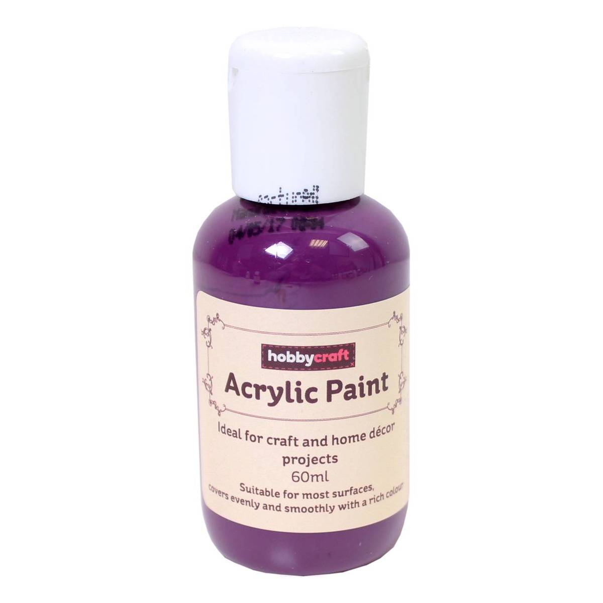 Dark Purple Home Craft Acrylic Paint 60ml Hobbycraft