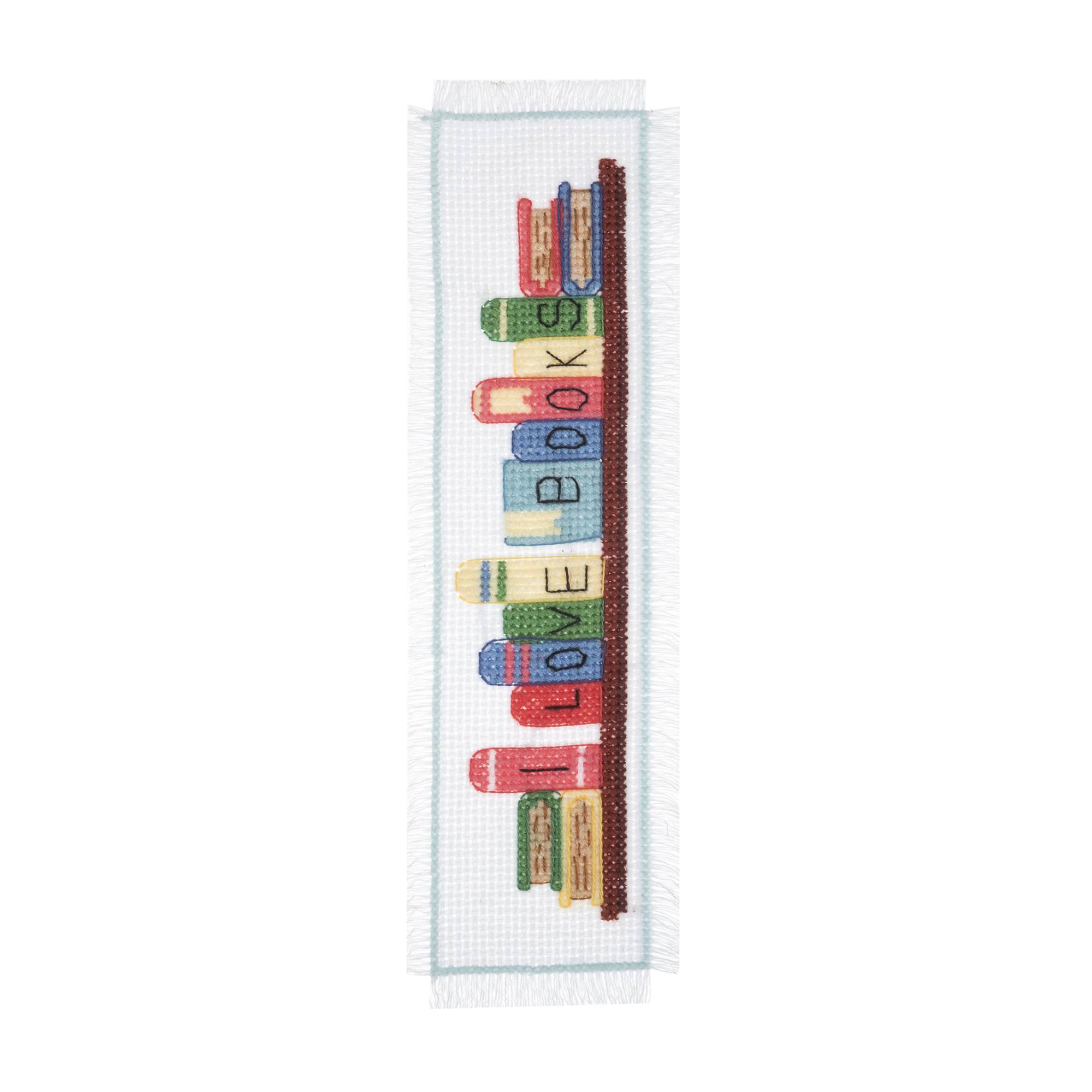 Trimits I Love Books Cross Stitch Bookmark Kit