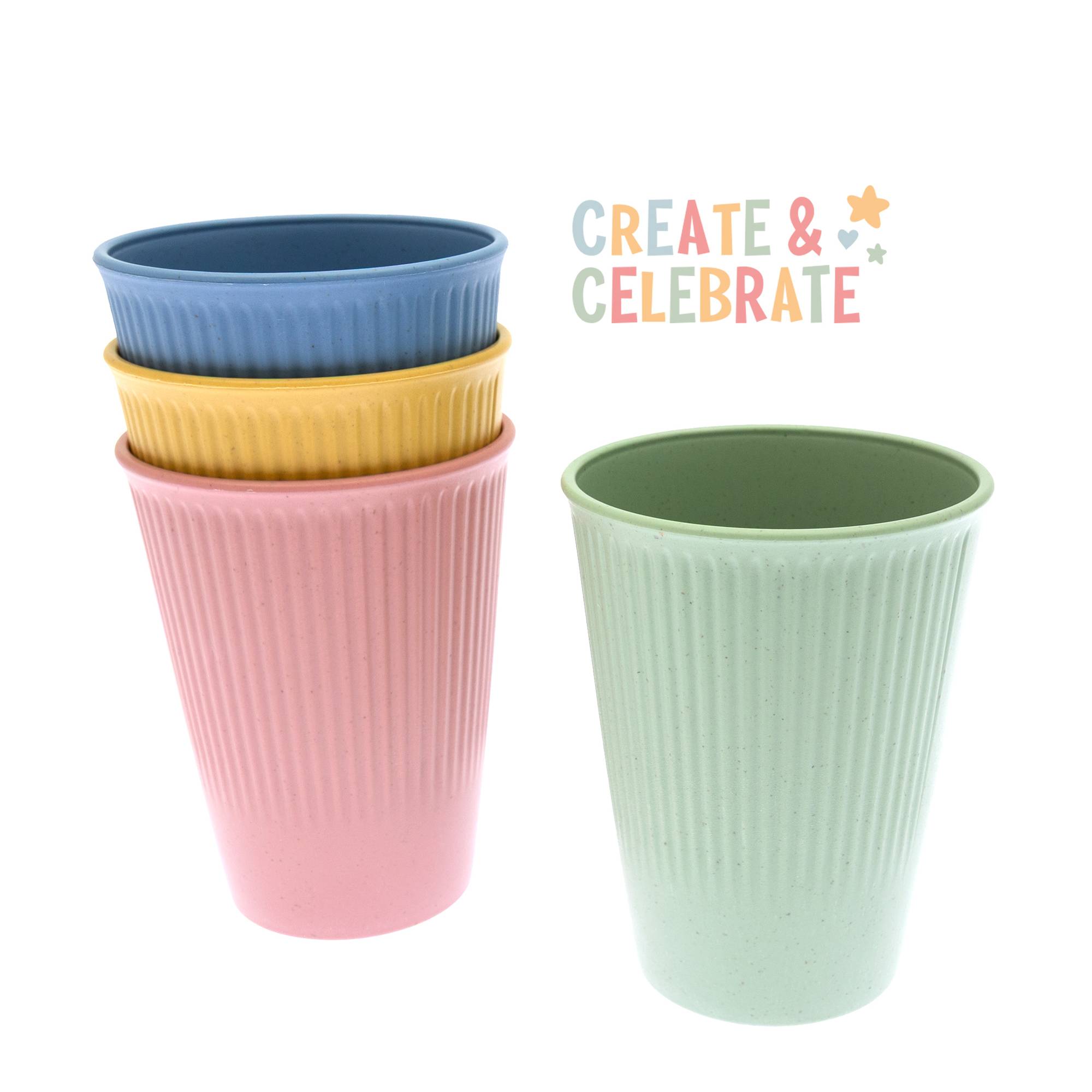Create & Celebrate Reusable Cups 4 Pack | Hobbycraft