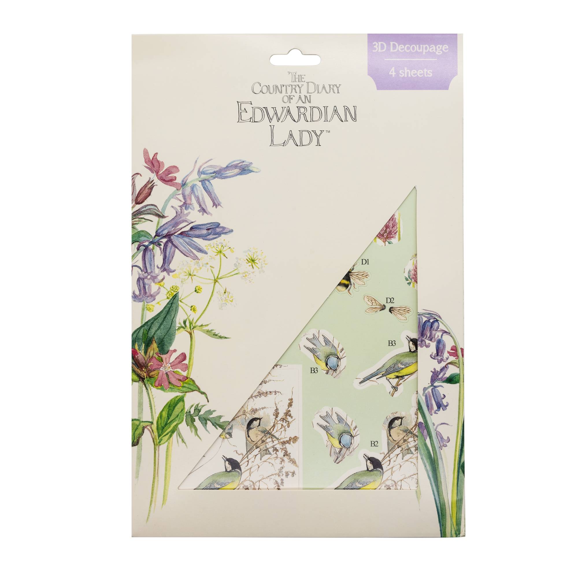 Edwardian Lady DieCut Decoupage Kit Hobbycraft