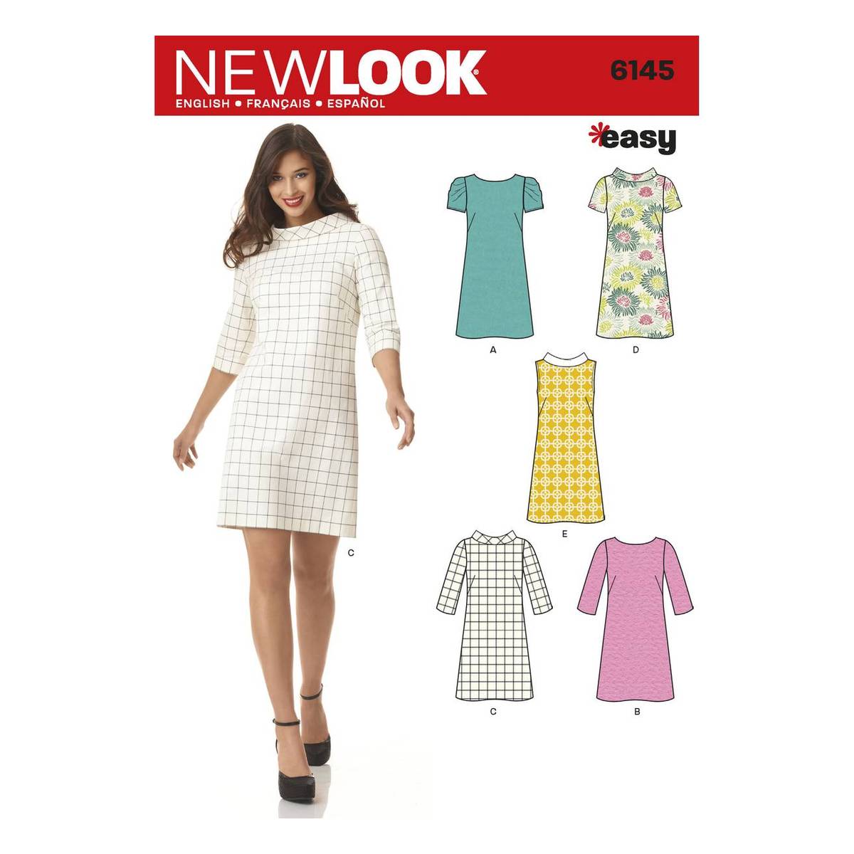 New Look Women's Dress Sewing Pattern 6145 | Hobbycraft