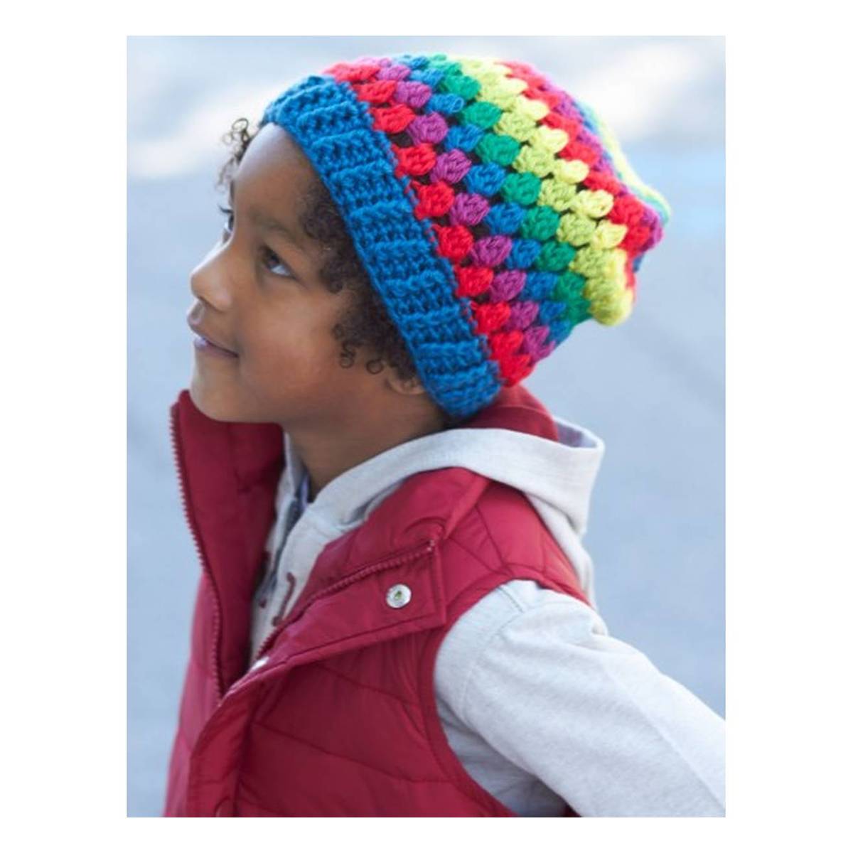 FREE PATTERN Caron Rainbow Granny 