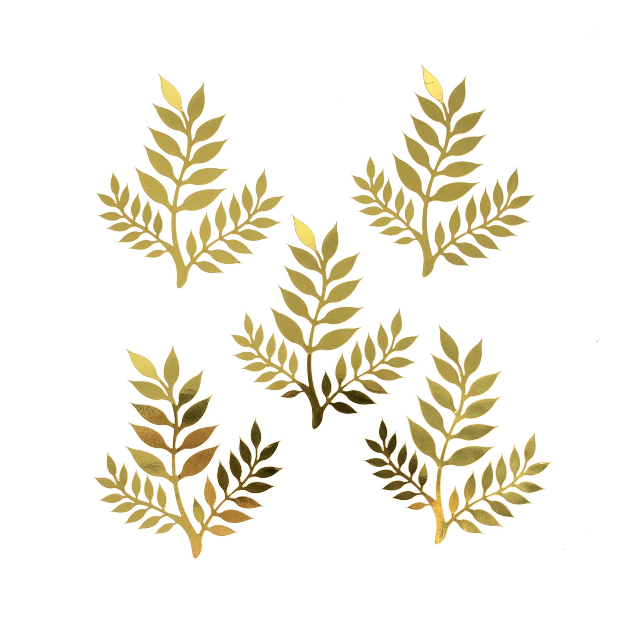 Gold Leaf Embellishments 5 Pack Hobbycraft