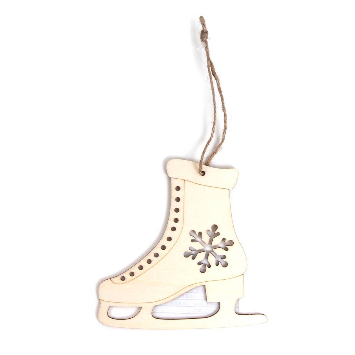 Hanging Wooden Skate Decoration 12.5cm Hobbycraft