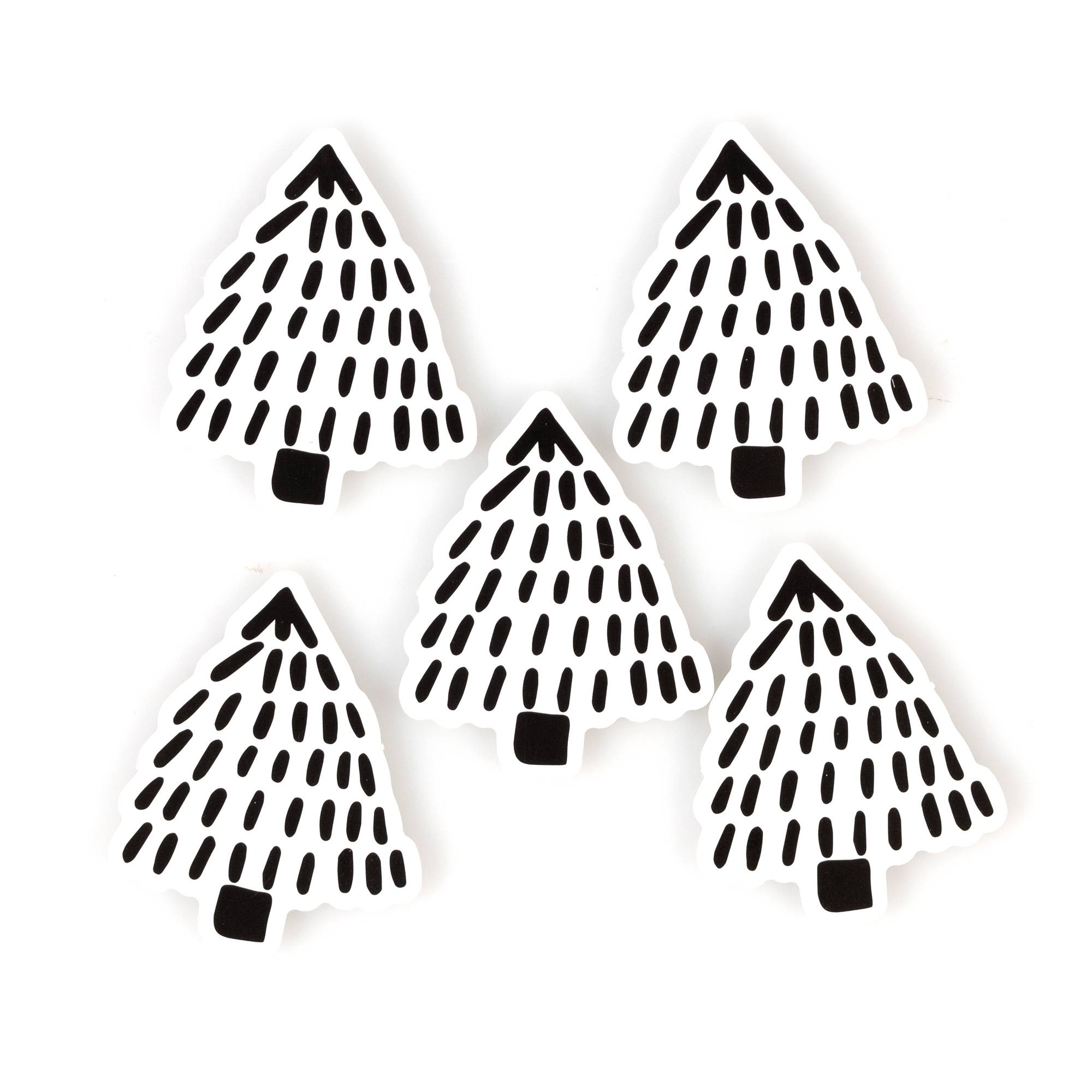 Scandi Tree Card Toppers 5 Pack Hobbycraft