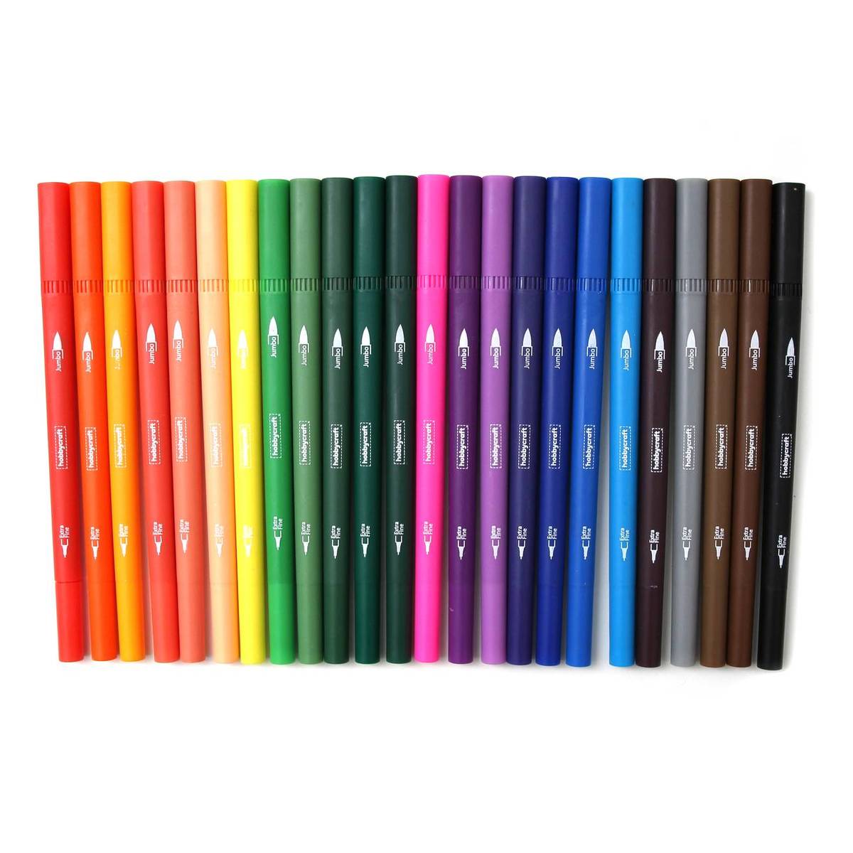 Multi Coloured Permanent Markers Felt Tips Black Scrapbooking Art Pens- 8  Pack