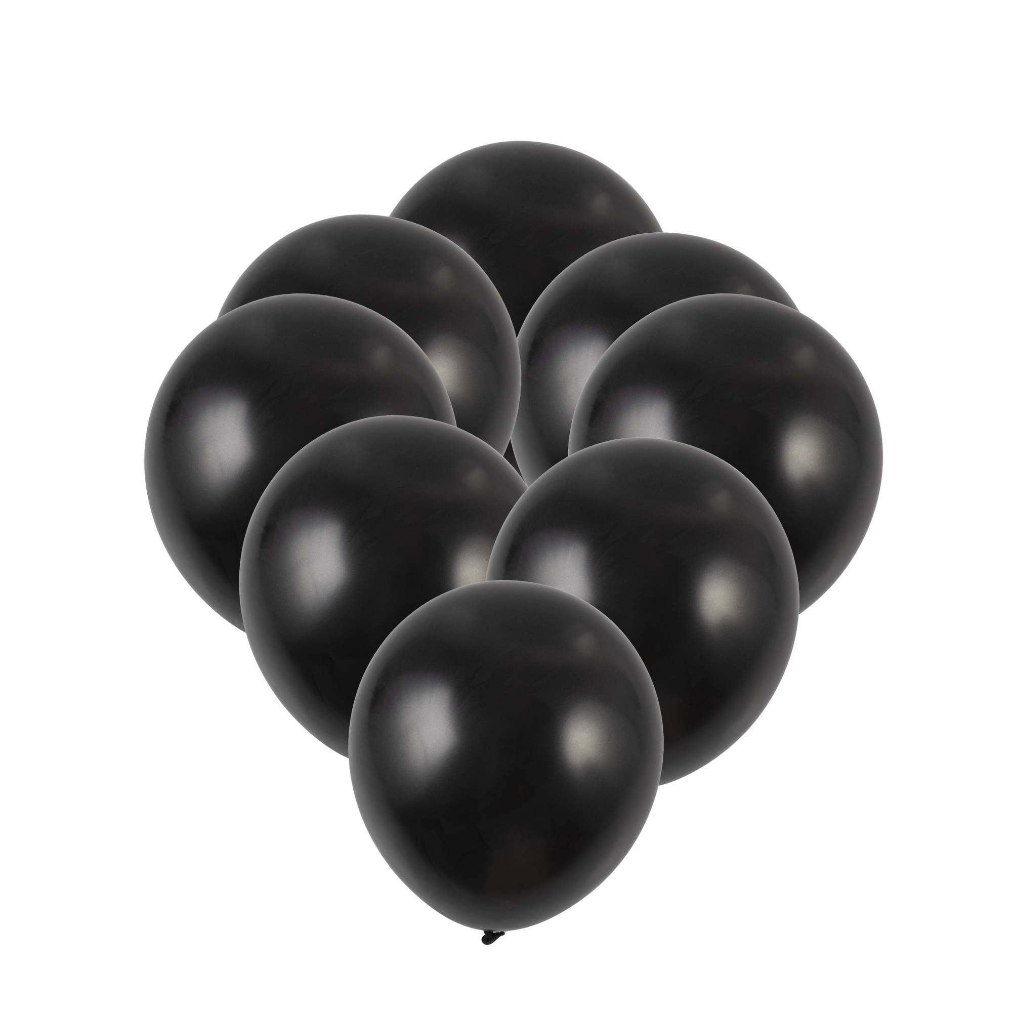 Black Pearlised Latex Balloons 8 Pack | Hobbycraft Black Pearlised Latex Balloons 8 Pack | Hobbycraft