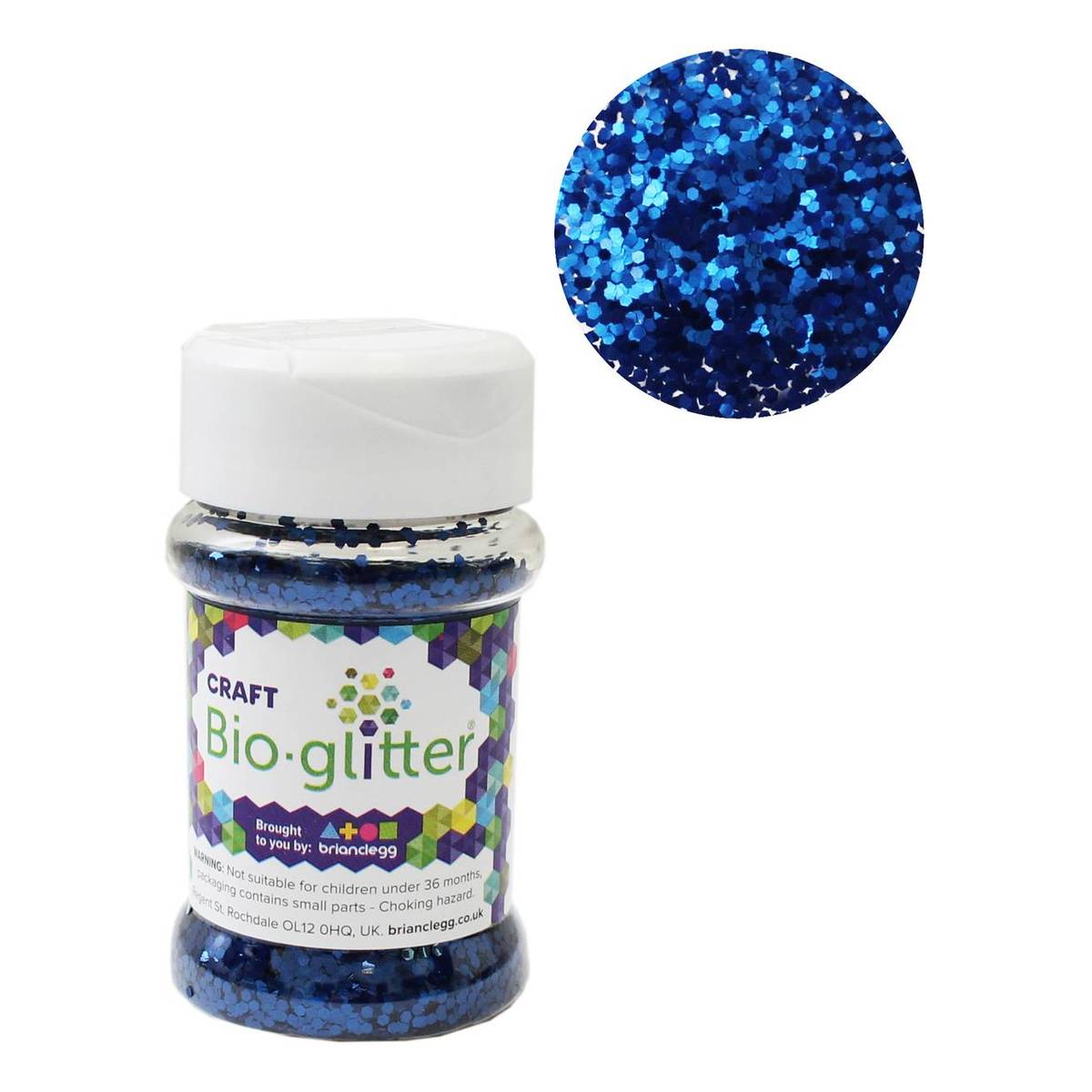 Brian Clegg Blue Craft Biodegradable Glitter 40g Hobbycraft