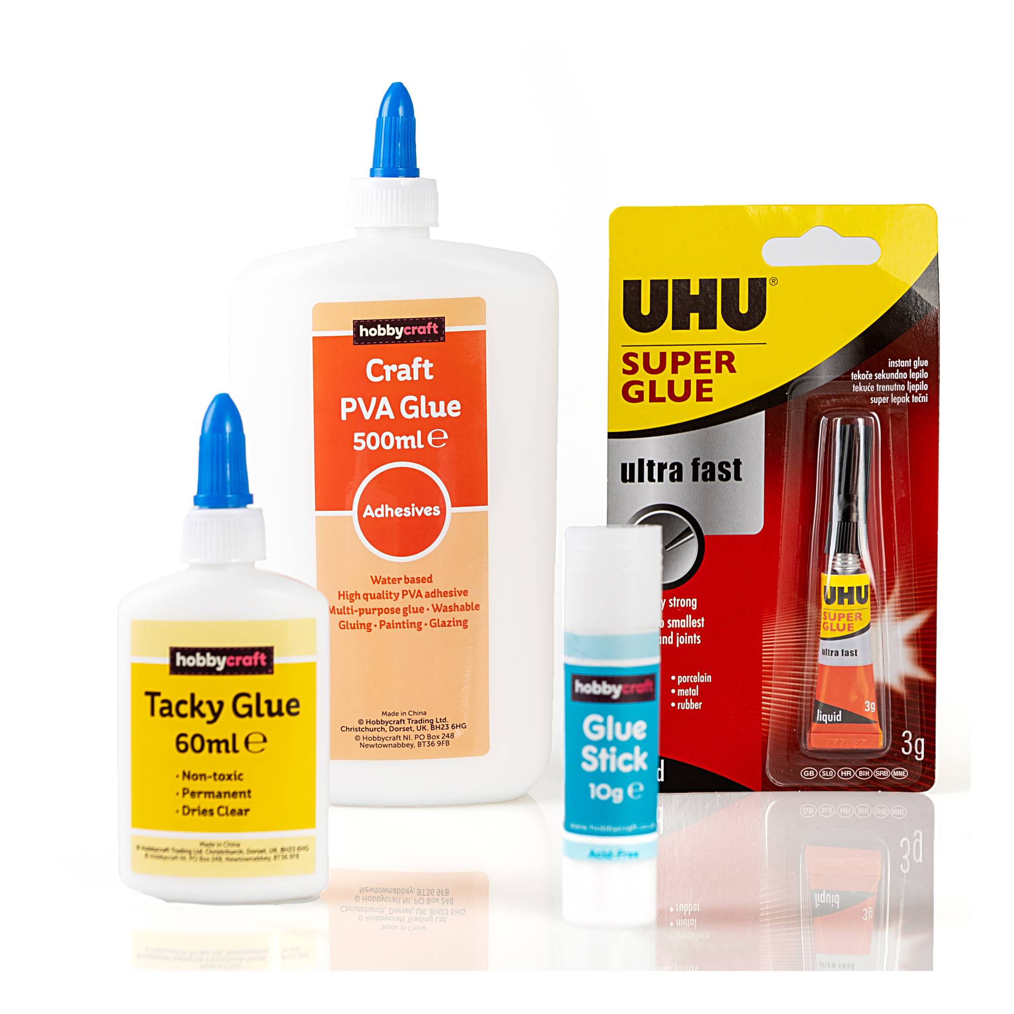 Glue Essentials 4 Pack Bundle Hobbycraft