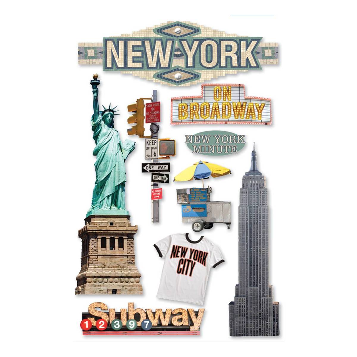 Paper House 3D New York City Stickers | Hobbycraft