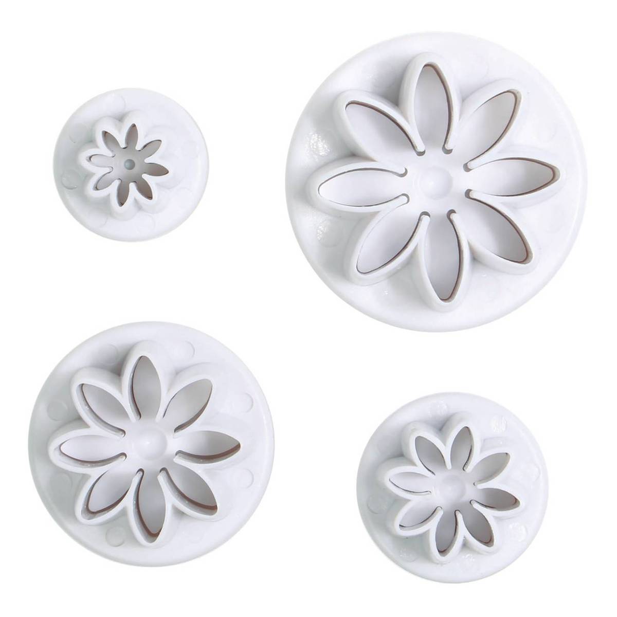 Cake Star Daisy Plunger Cutters 4 Pack Hobbycraft