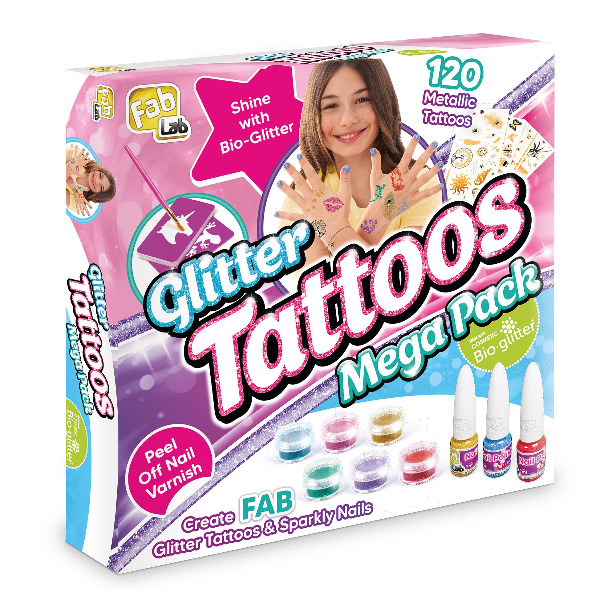 Fab Lab Glitter Tattoos Mega Pack 