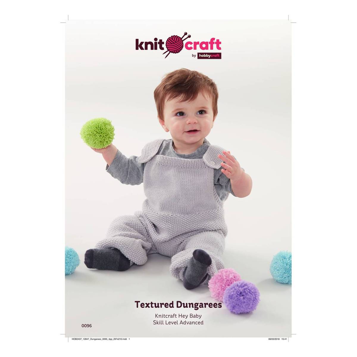 Knitcraft Textured Dungarees Digital Pattern 0095 Hobbycraft
