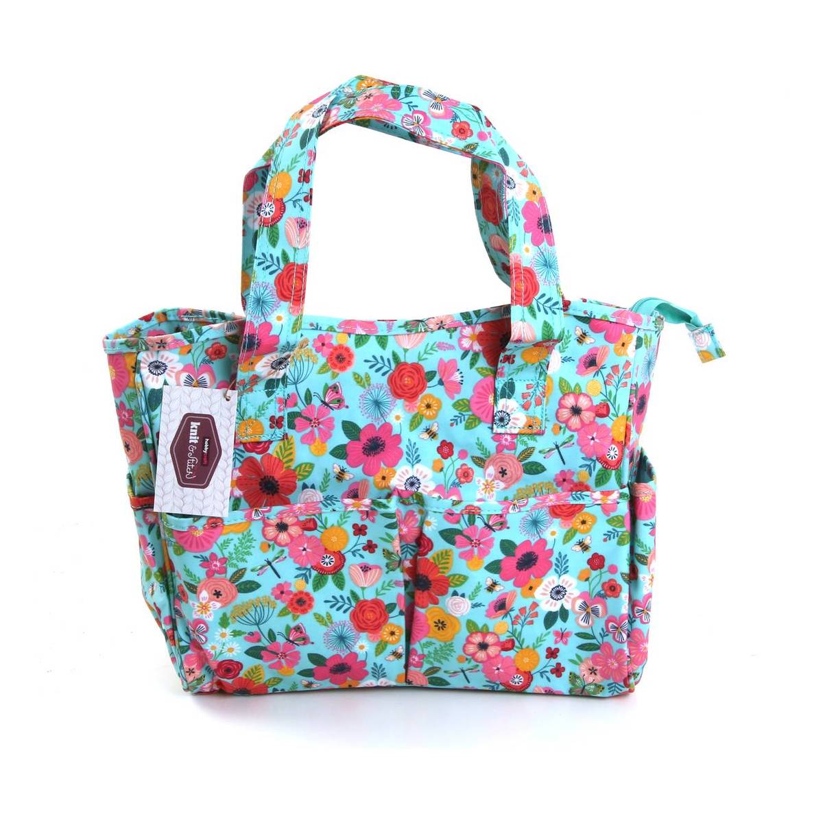 Teal Floral Garden Craft Bag | Hobbycraft