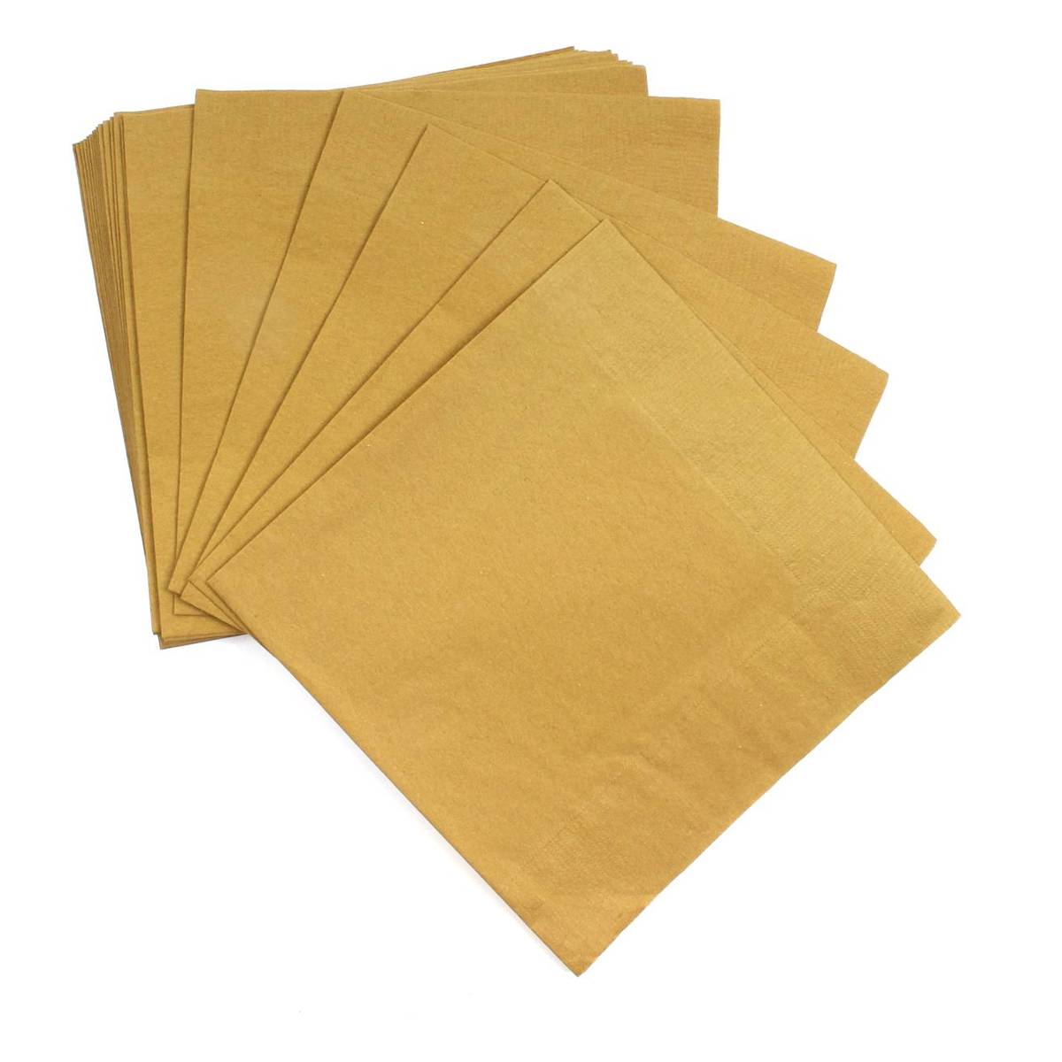 Gold Paper Napkins 20 Pack Hobbycraft
