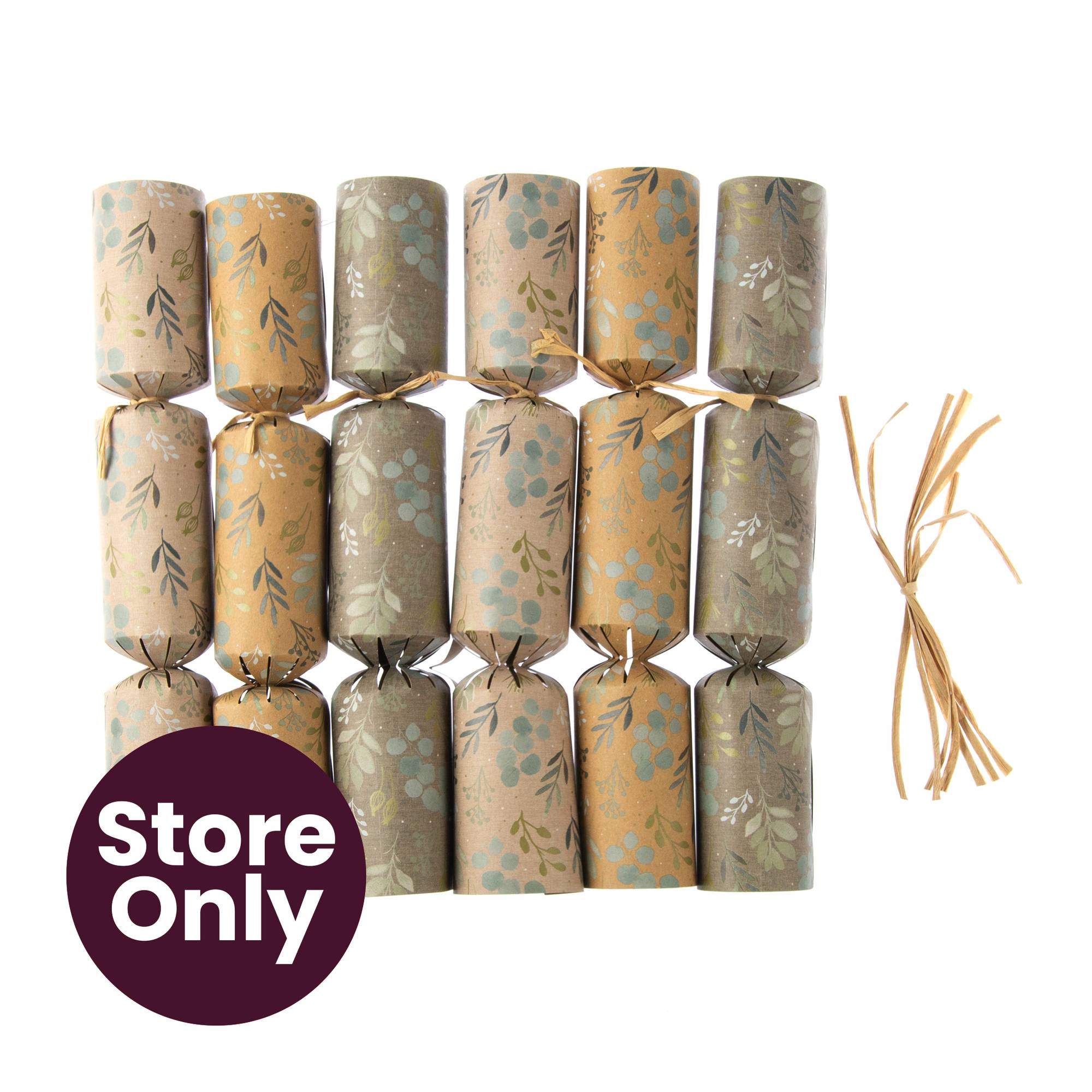 Christmas Foliage Fillable Crackers 6 Pack Hobbycraft