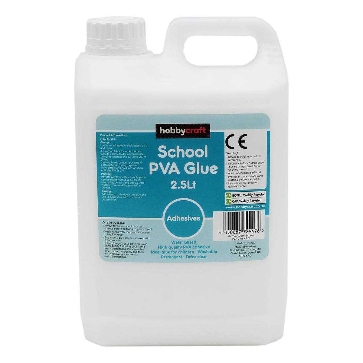 School PVA Glue 2.5 Litres Hobbycraft