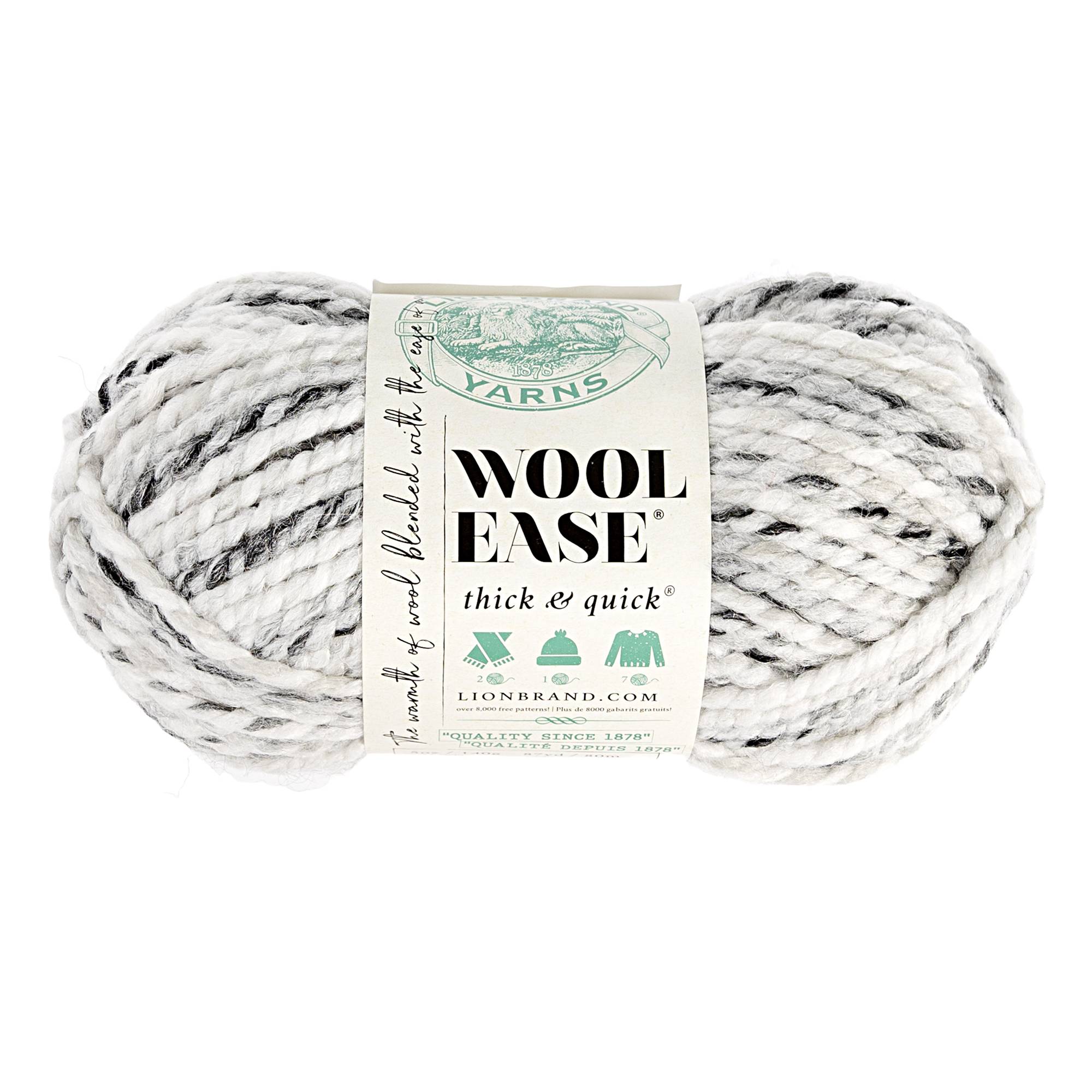 Lion Brand Marble WoolEase Thick & Quick Yarn 170g Hobbycraft