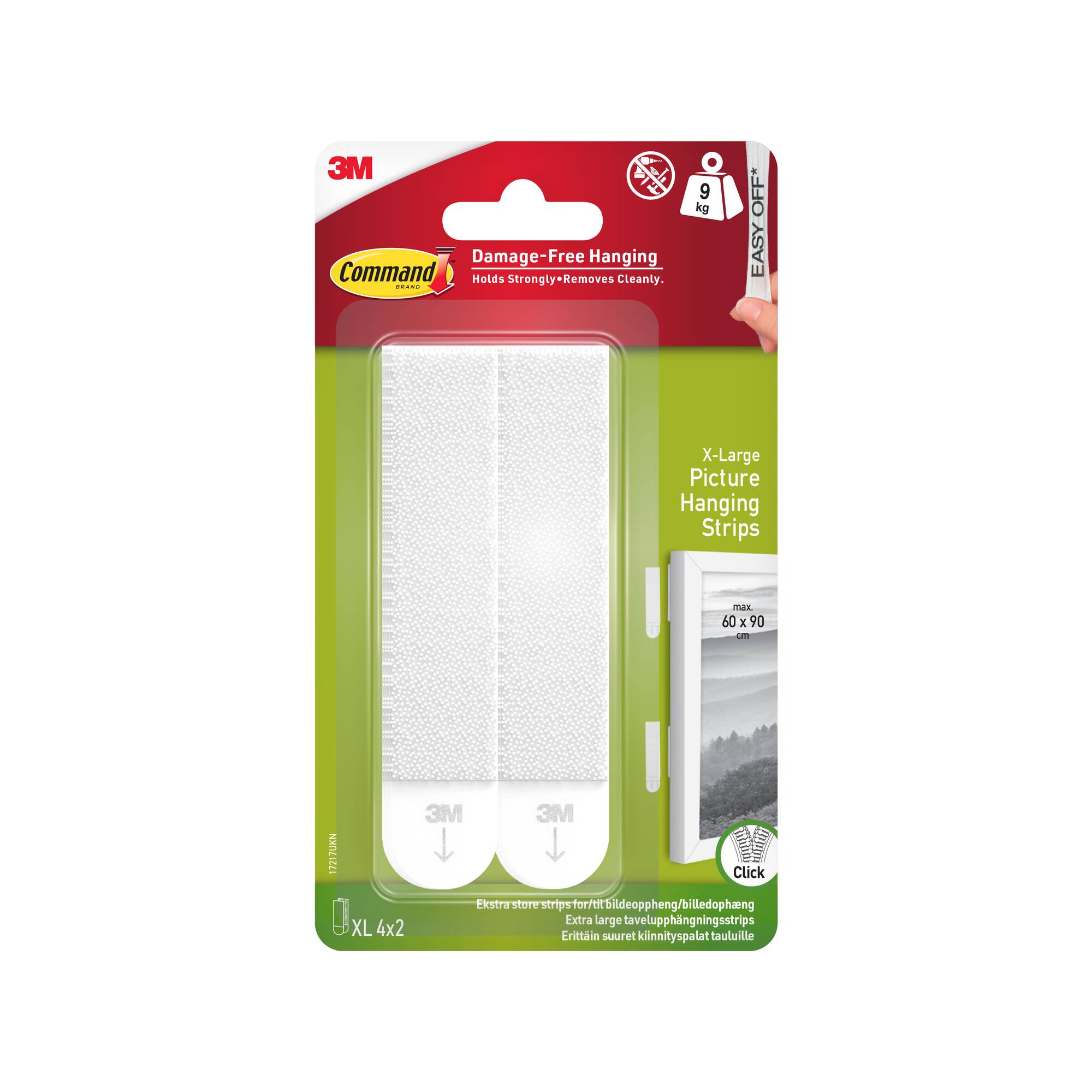 Command Extra Large Picture Hanging Strips 4 Pieces Hobbycraft