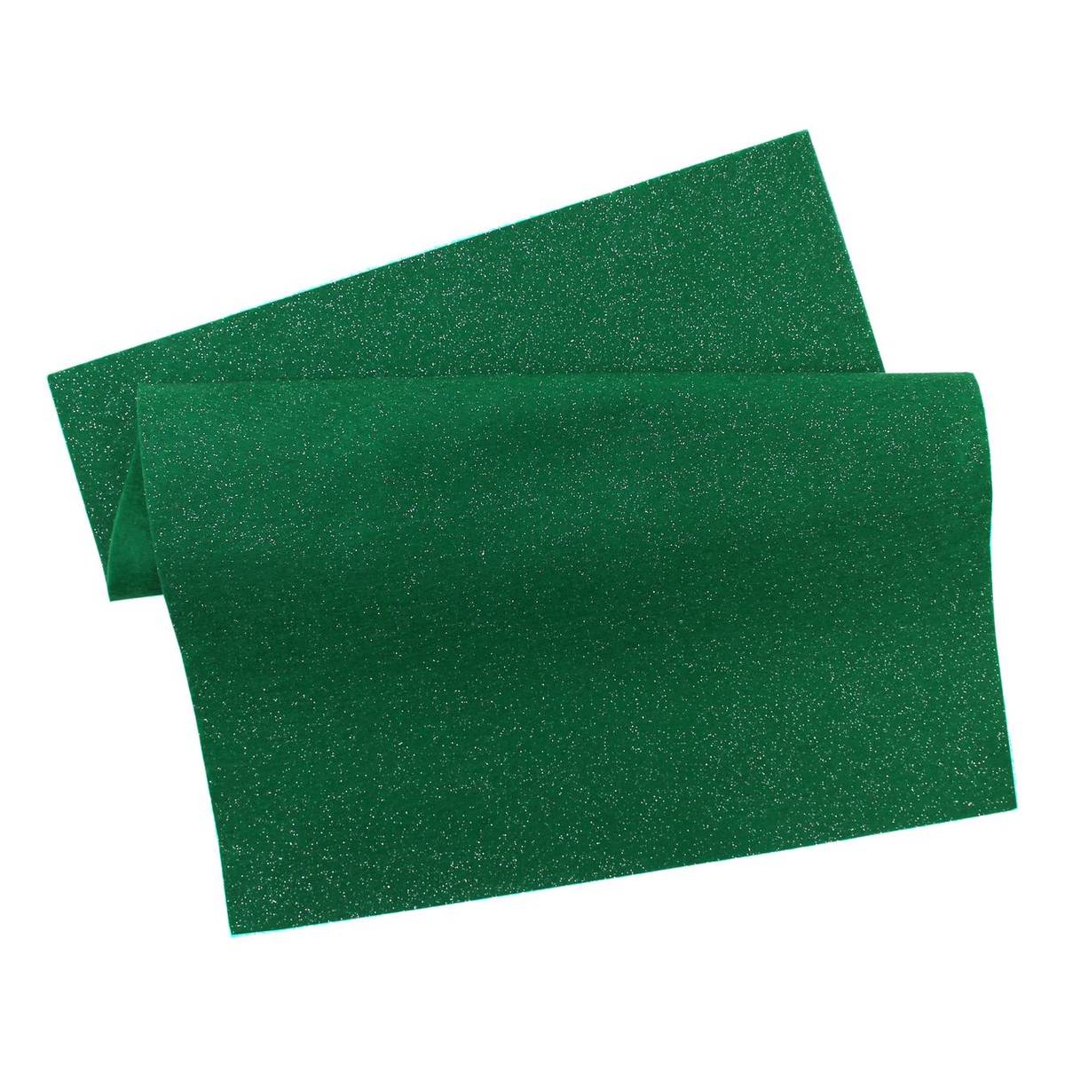 Green Sprinkle Glitter Felt Sheet A4 Hobbycraft