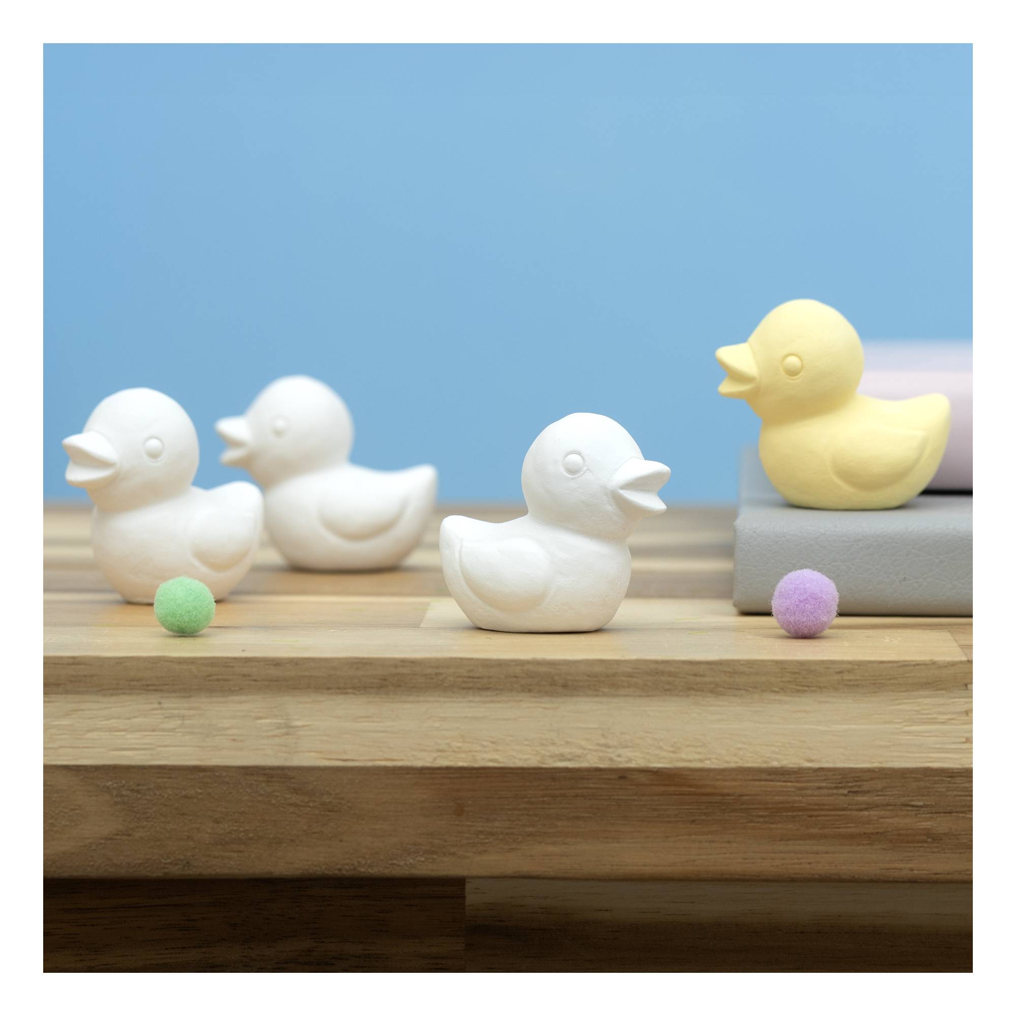 Mini Plaster Ducks 4 Pack | Hobbycraft