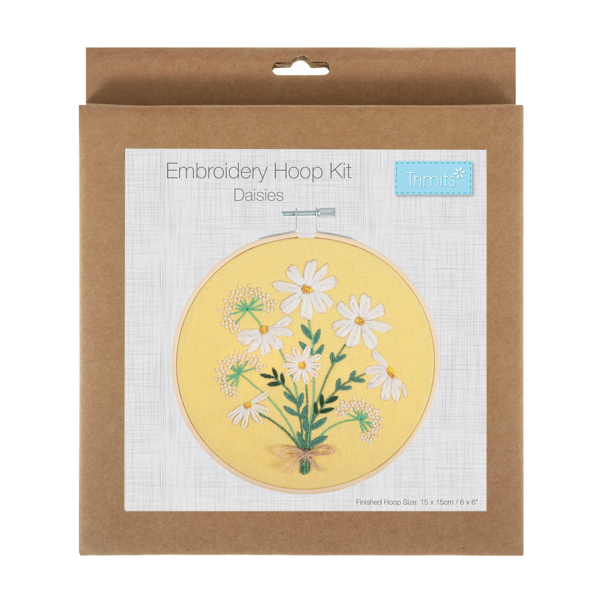 Trimits Daisies Embroidery Hoop Kit Hobbycraft