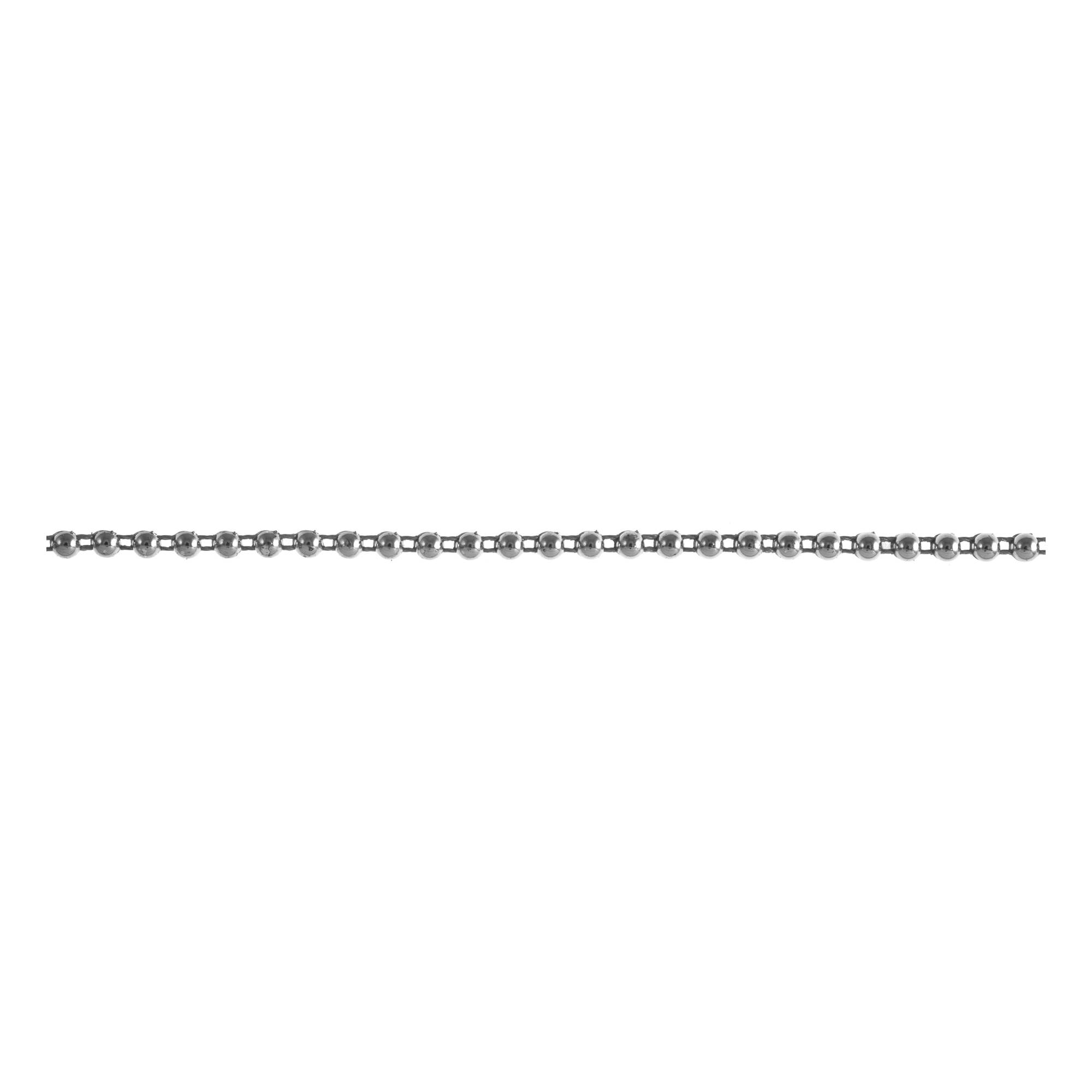 Silver 4mm Flat Back Pearl Beading by the Metre Hobbycraft
