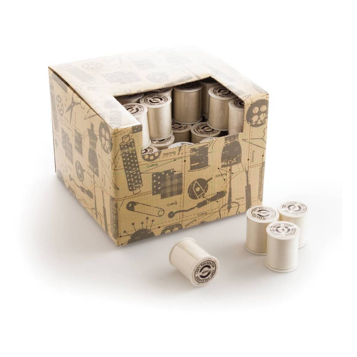 Cream Polyester Thread 160 m | Hobbycraft