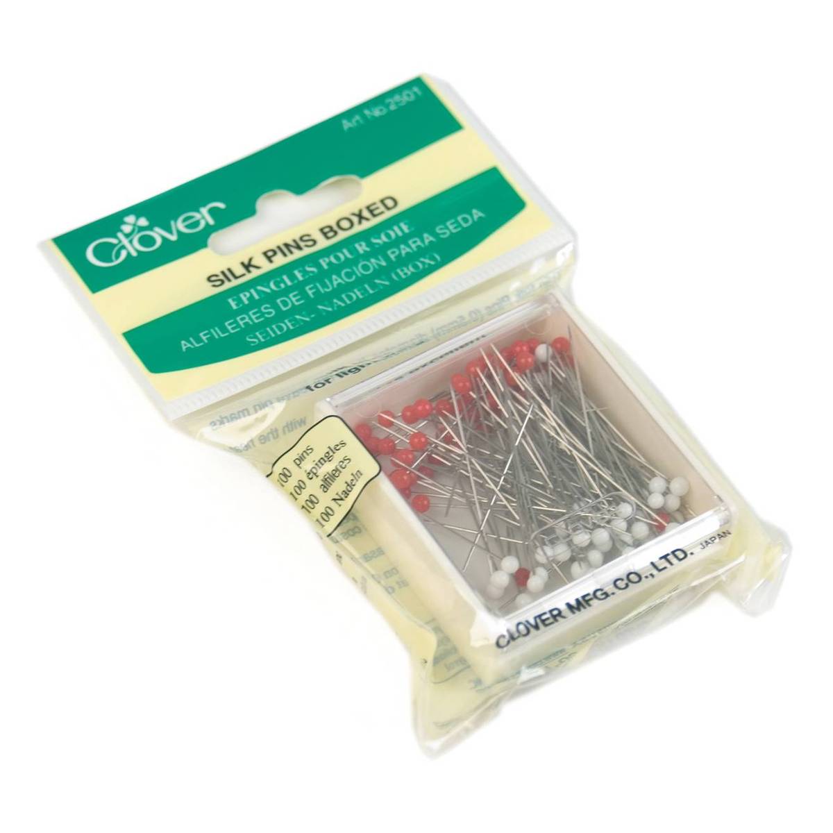 Clover Silk Pins 100 Pack Hobbycraft