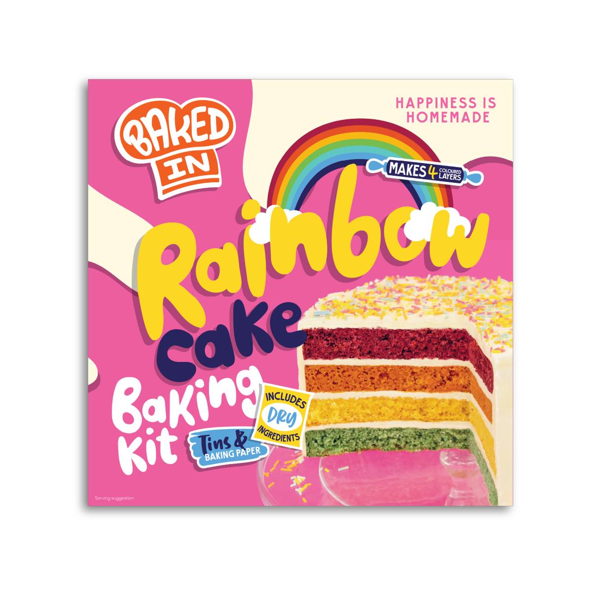 BakedIn Rainbow Cake Baking Kit Hobbycraft