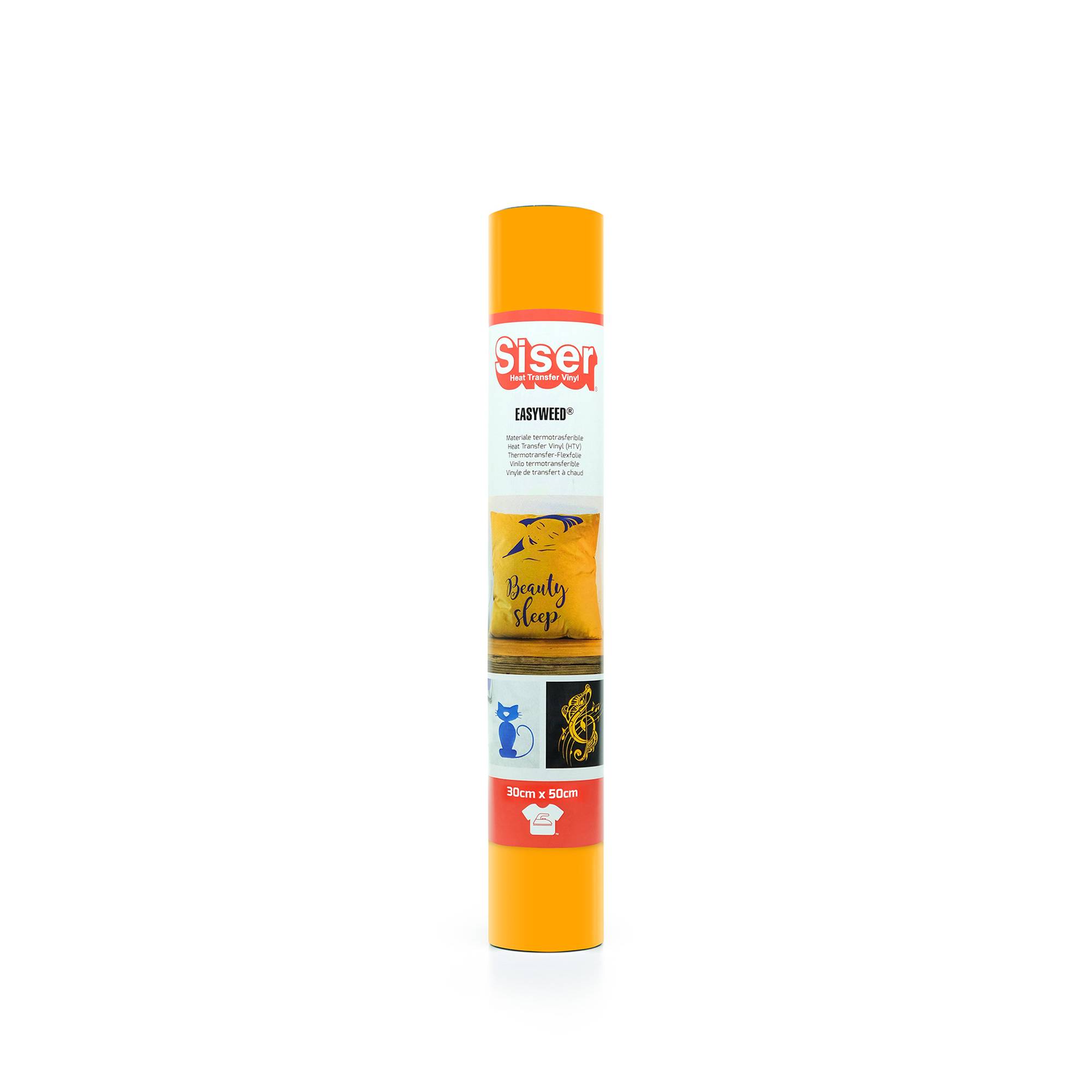 Siser Fluorescent Orange Easyweed Heat Transfer Vinyl 30cm x 50cm Hobbycraft