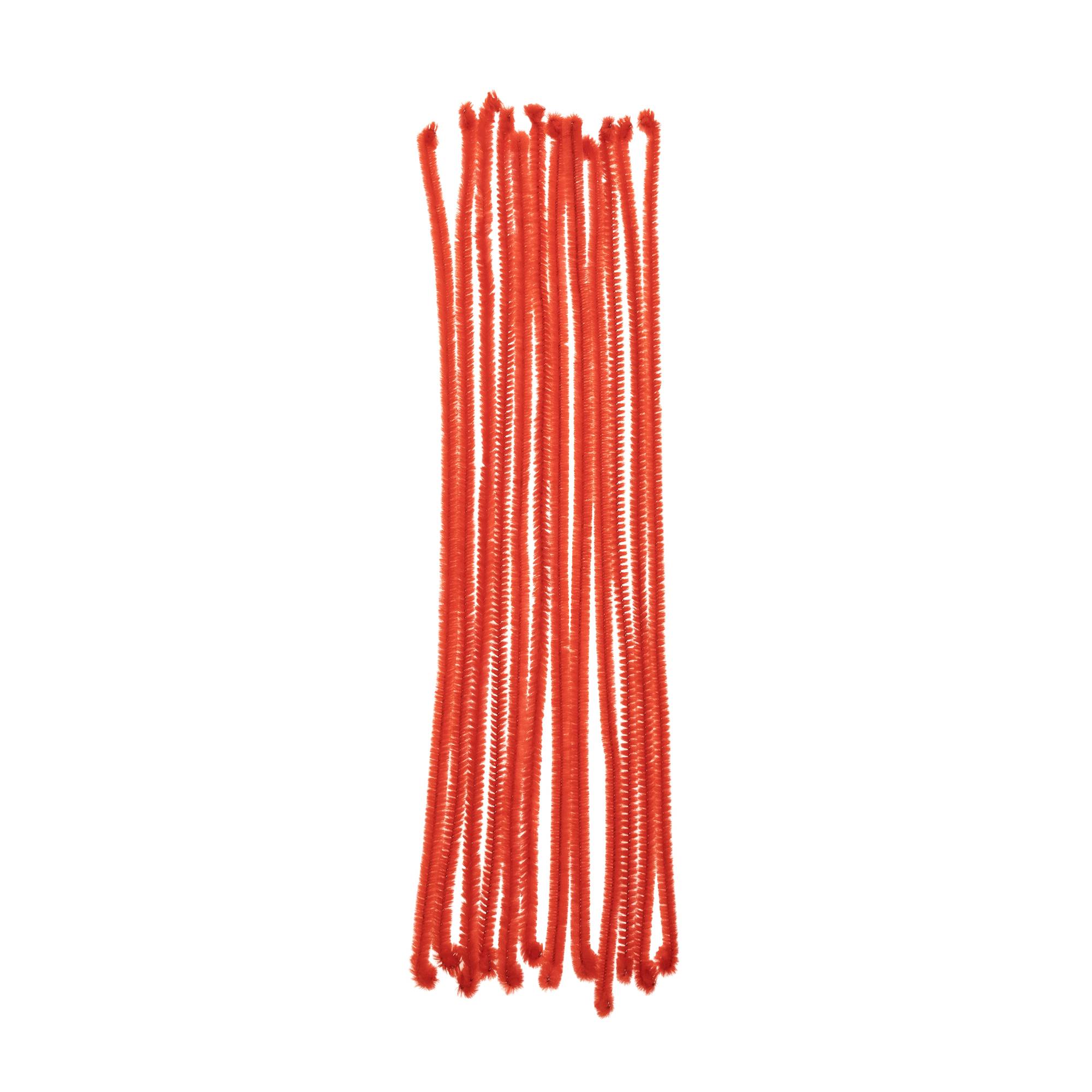 Bright Red Pipe Cleaners 12 Pack Hobbycraft