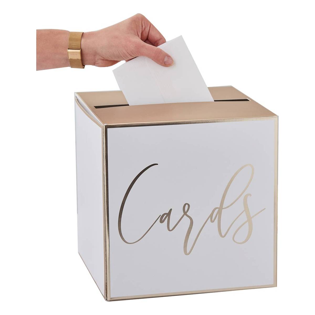 Ginger Ray Gold Card Holder Box Hobbycraft