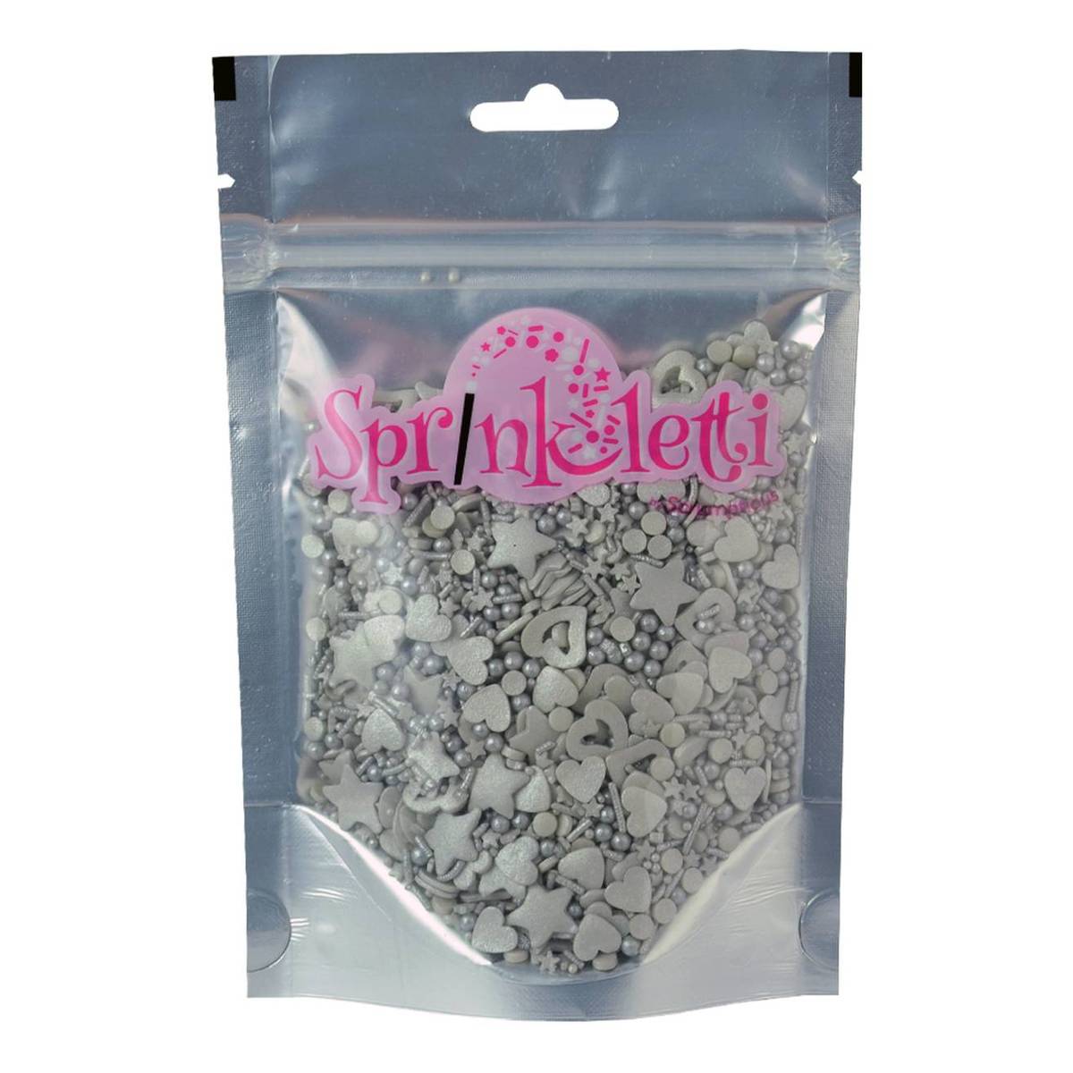 Scrumptious Sprinkles Silver Sprinkletti 100g Hobbycraft