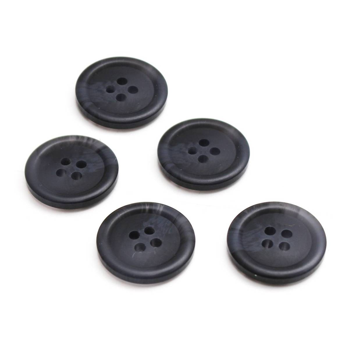 Hemline Brown Round Jacket Buttons 20mm 5 Pack Hobbycraft