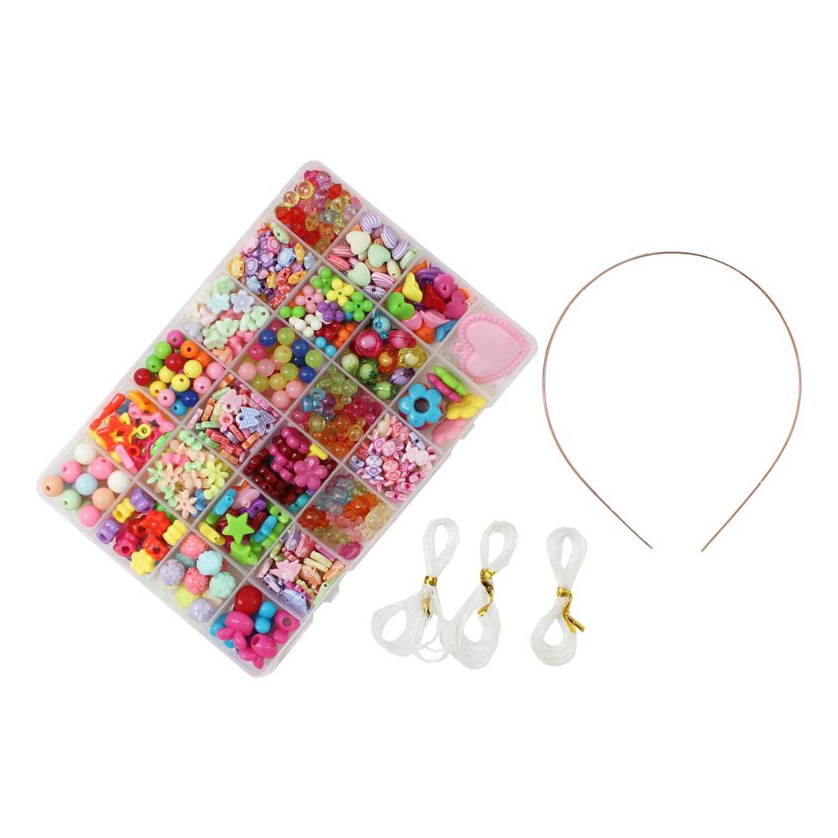 Assorted Bright Bead Box Kit 600 Pieces