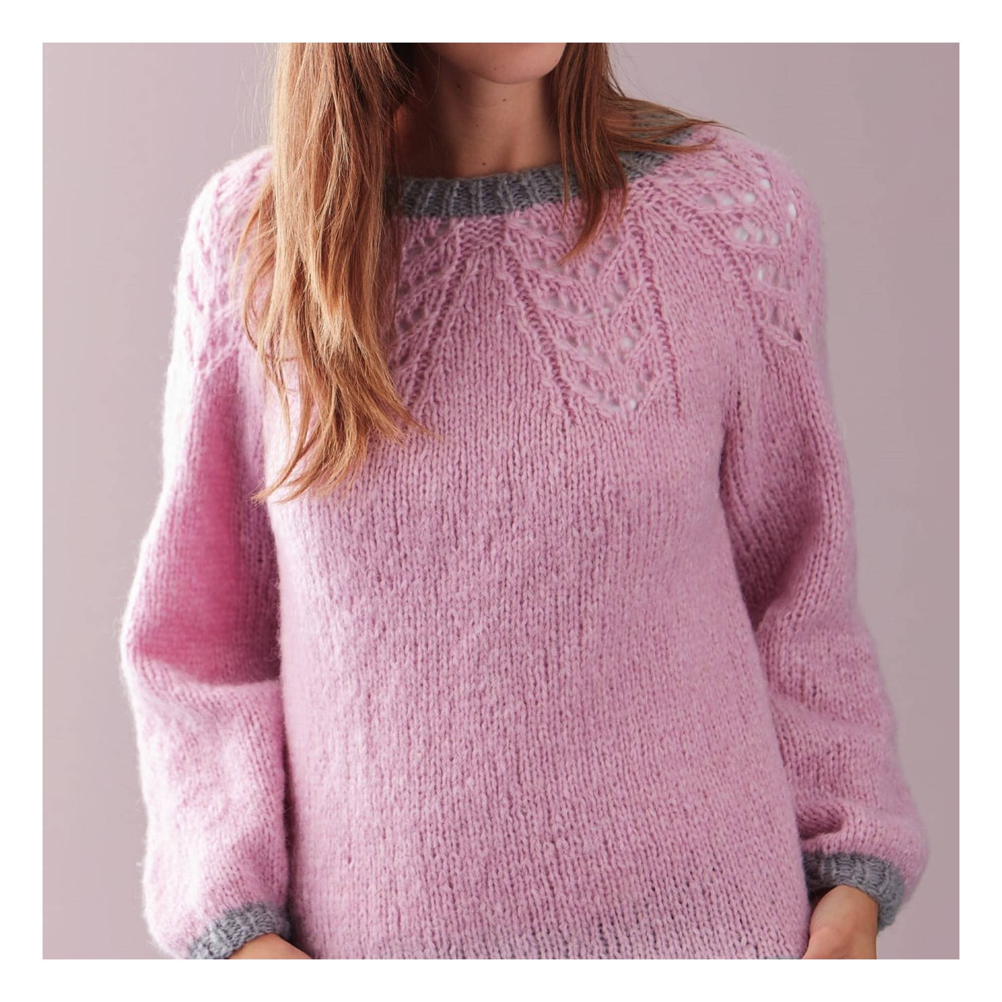 Knitcraft Lace Yoke Jumper Digital Pattern 0128 | Hobbycraft