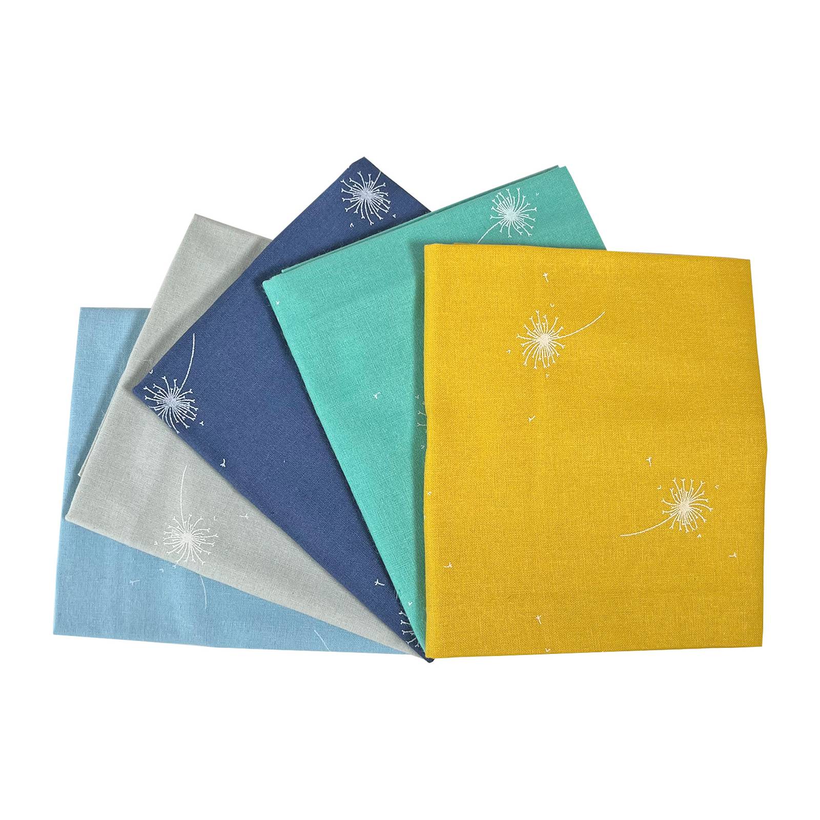 Dandelion Cotton Fat Quarters 5 Pack Hobbycraft