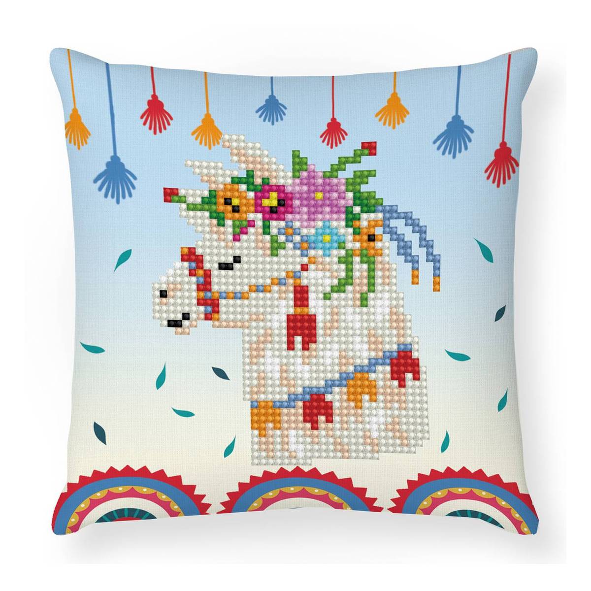 Diamond Dotz Llama Party Mini Pillow 18cm x 18cm | Hobbycraft