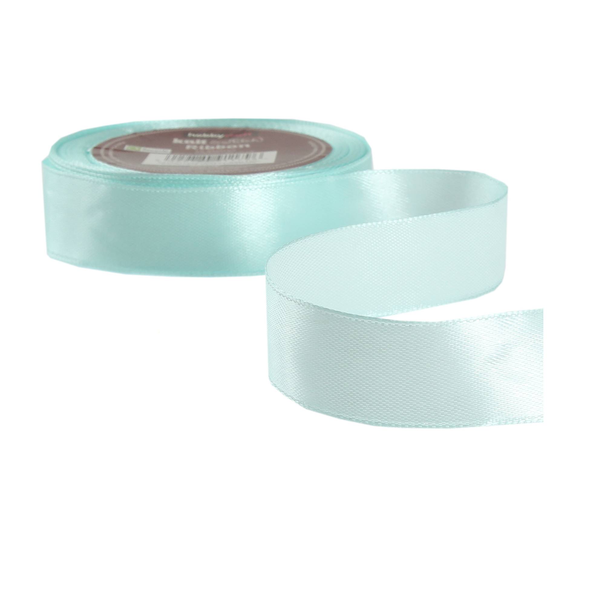 Crystalline Aqua Satin Ribbon 20mm x 15m Hobbycraft