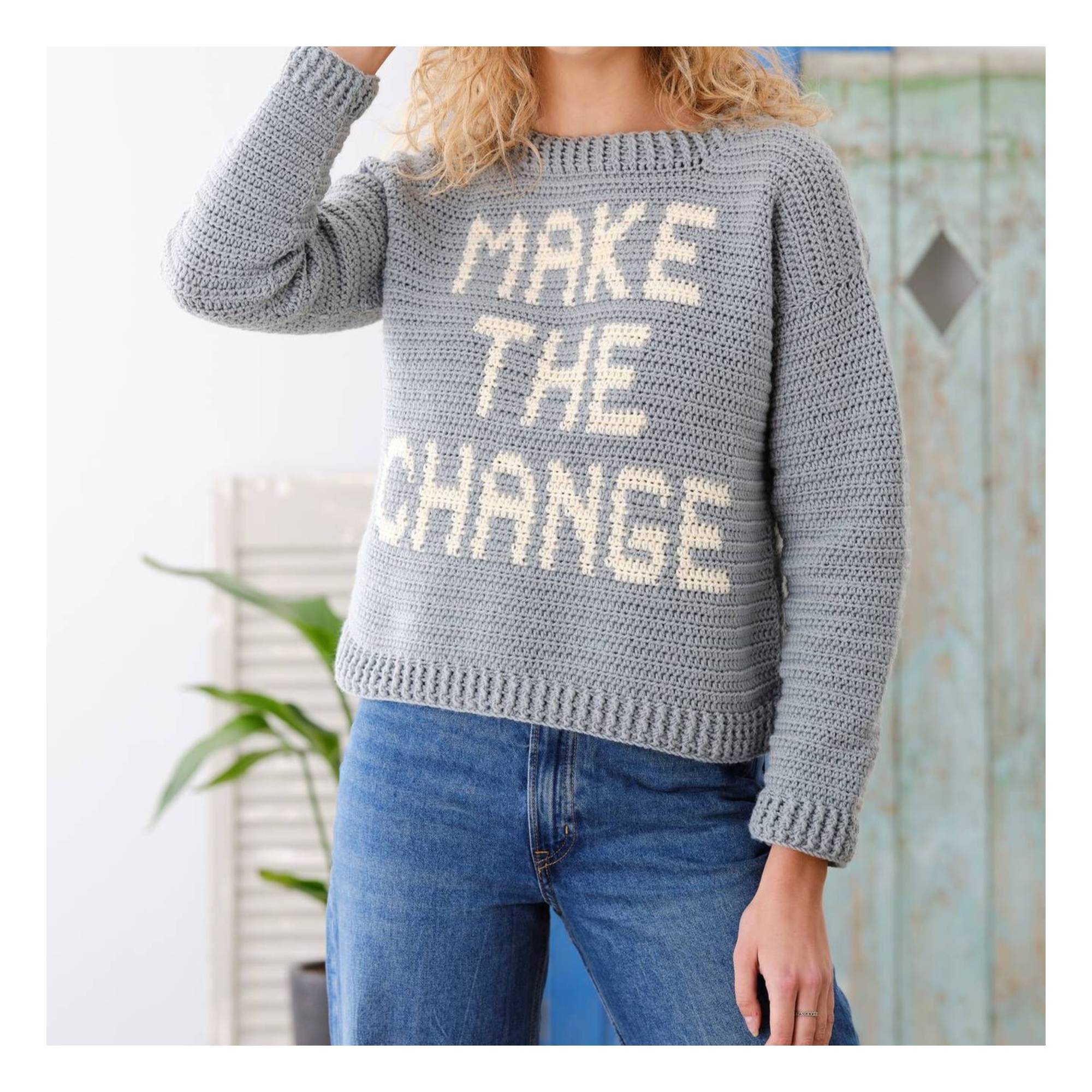 Knitcraft Make the Change Jumper Digital Pattern 0304 Hobbycraft