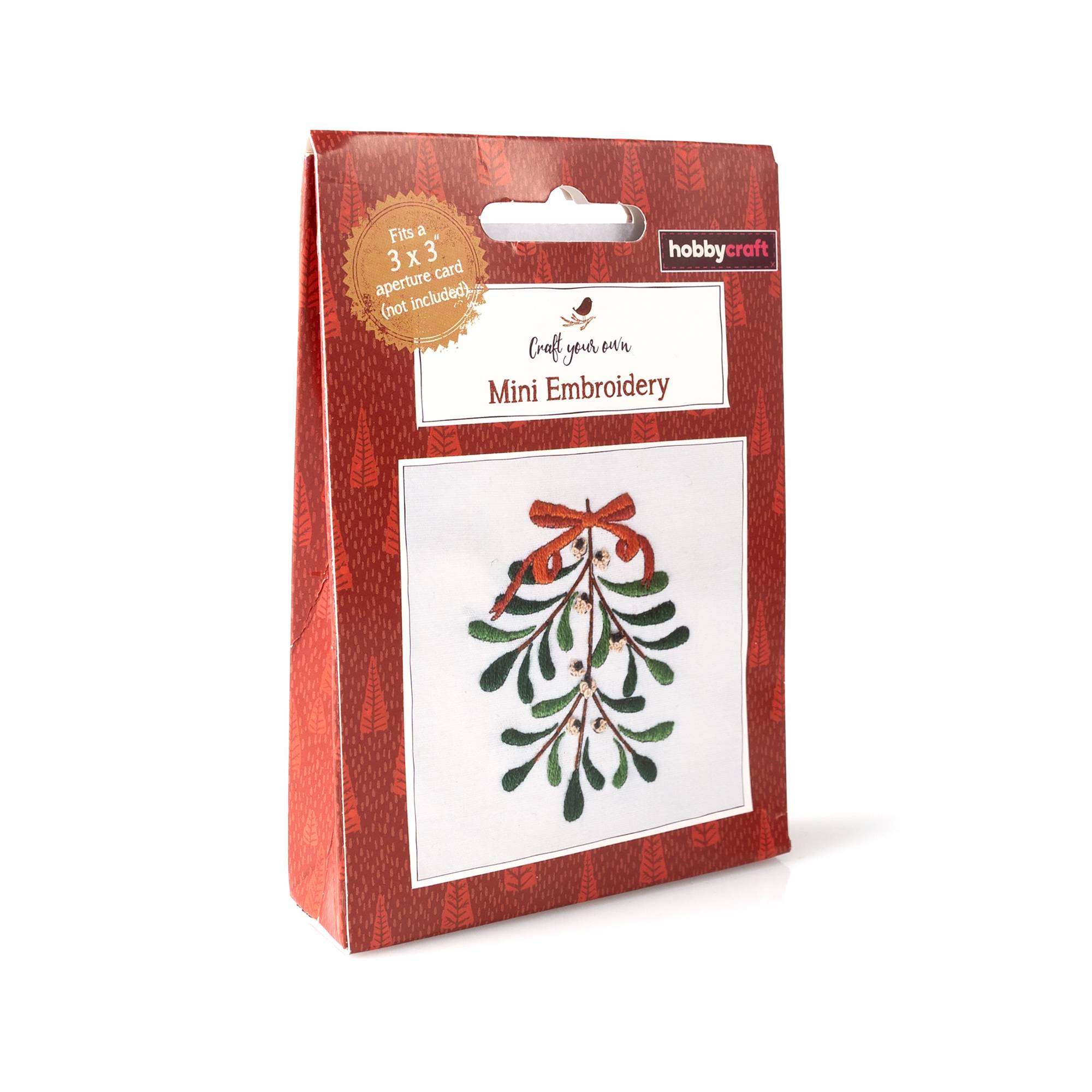 Mistletoe Mini Embroidery Kit Hobbycraft